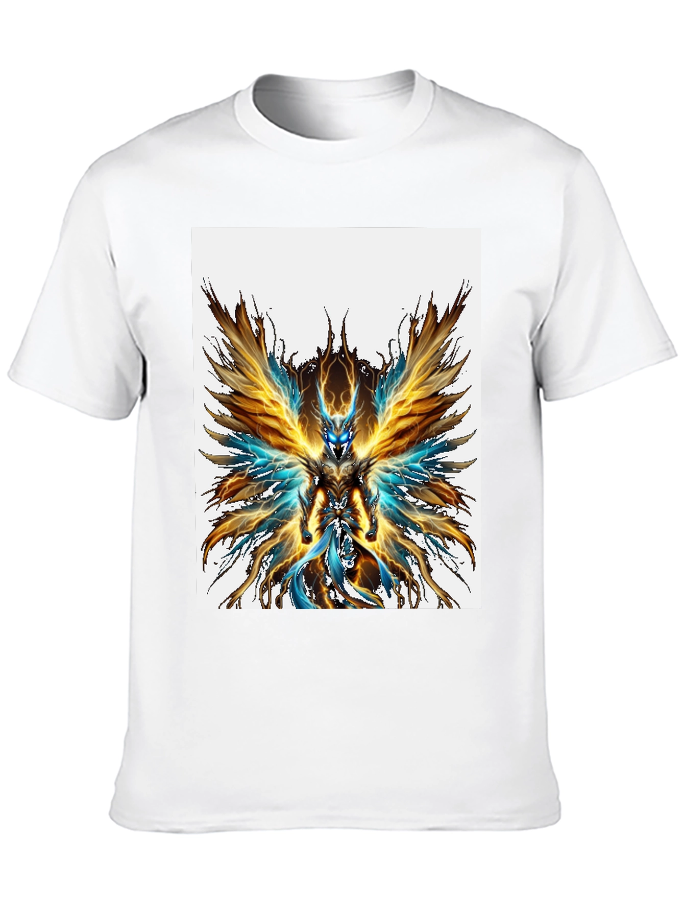 Fiery Angel Graphic Black T-Shirt