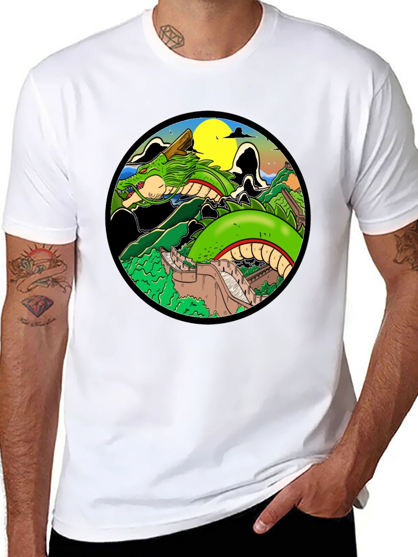 Shenron Dragon Great Wall T-Shirt