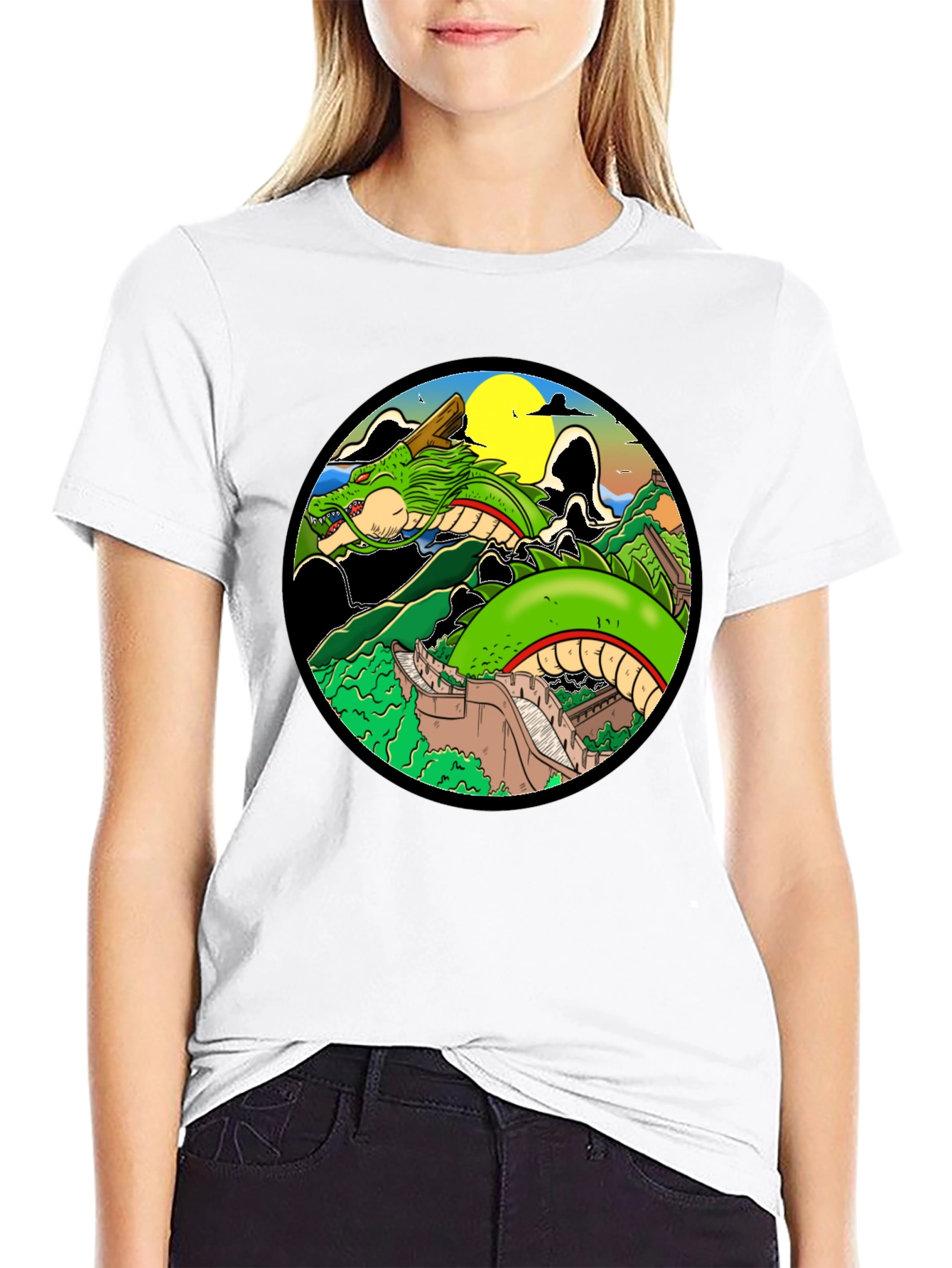 Shenron Dragon Great Wall T-Shirt