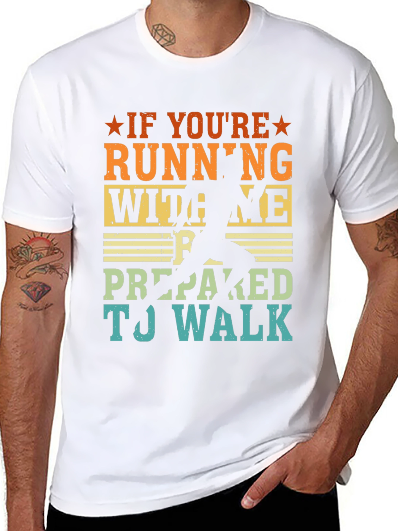 Running Joke T-Shirt: If Youre Running With Me...