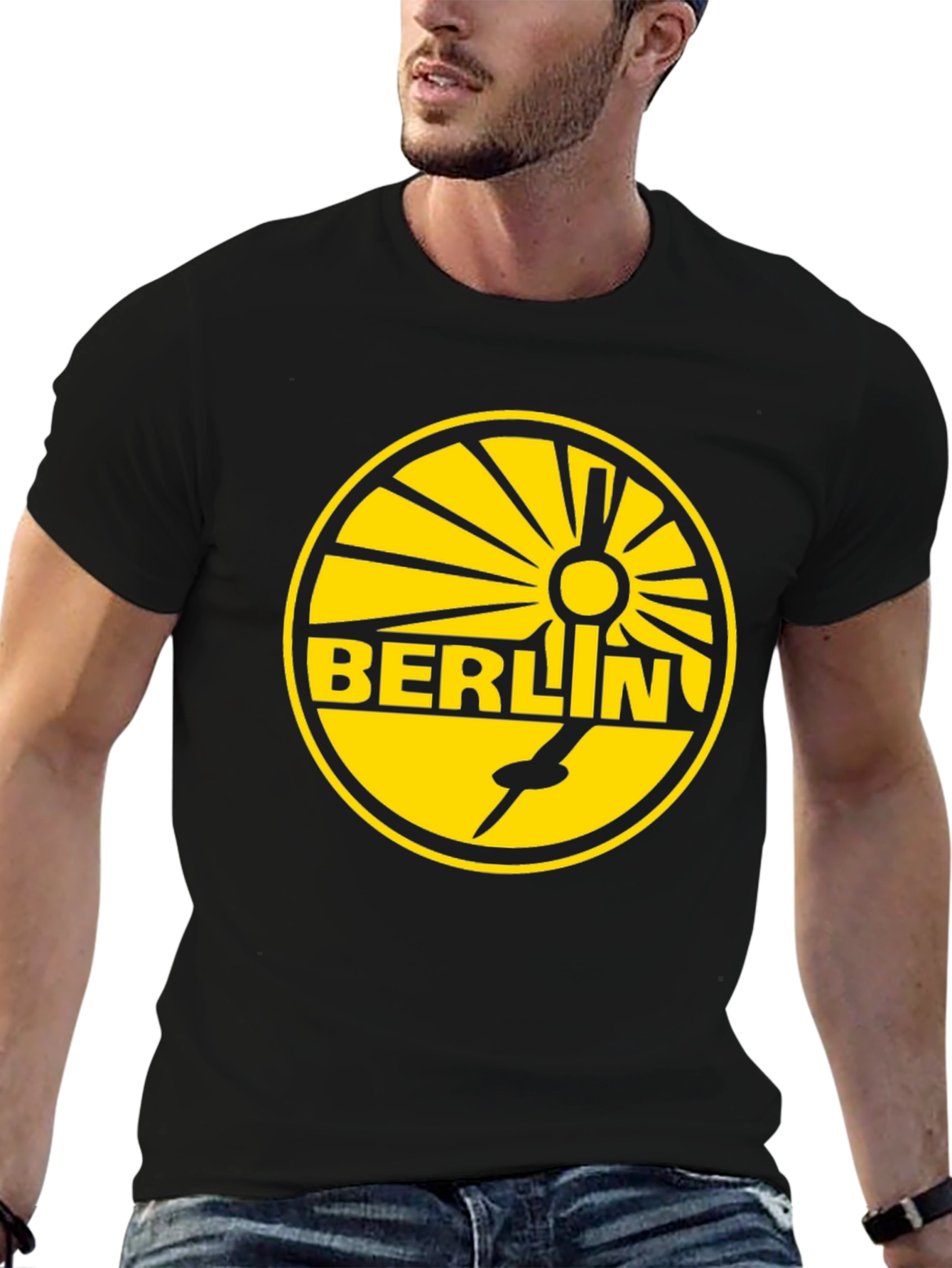 Berlin Circle Graphic T-Shirt - Black