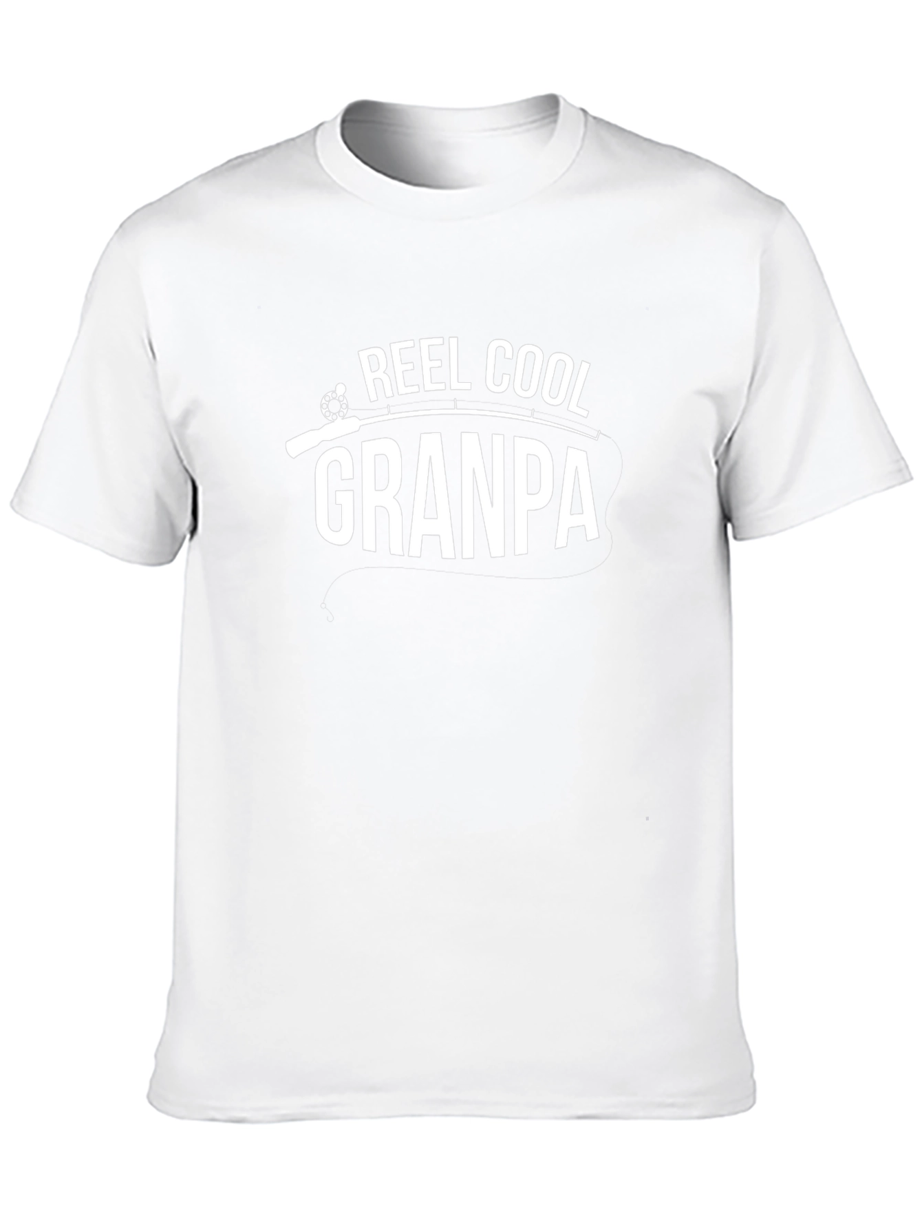 Reel Cool Grandpa Graphic Tee - Black Cotton T-Shirt