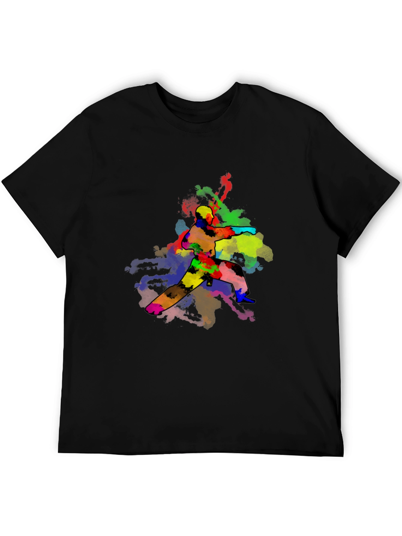 Colorful Karate Graphic T-Shirt