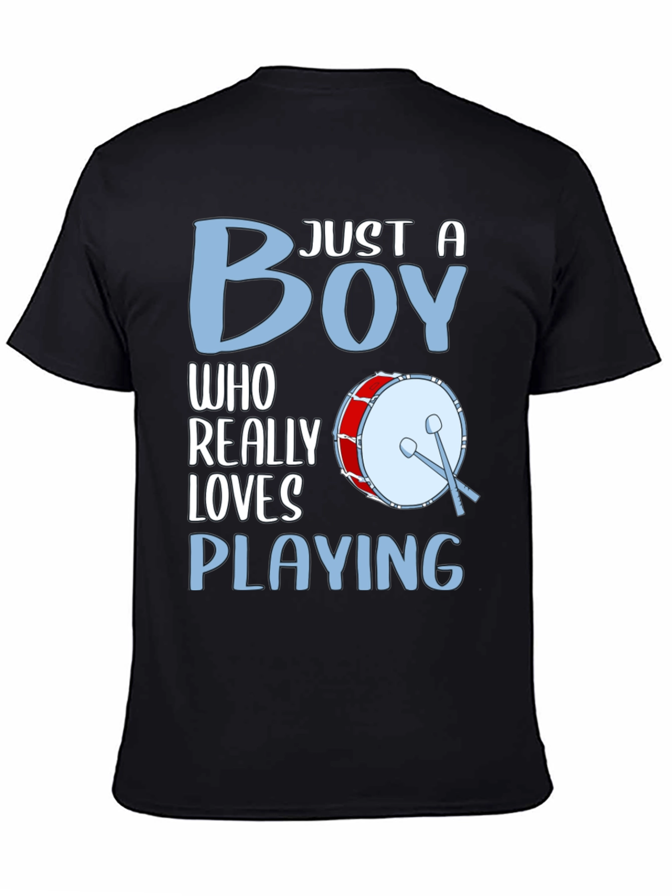 Boy Drummer Graphic T-Shirt