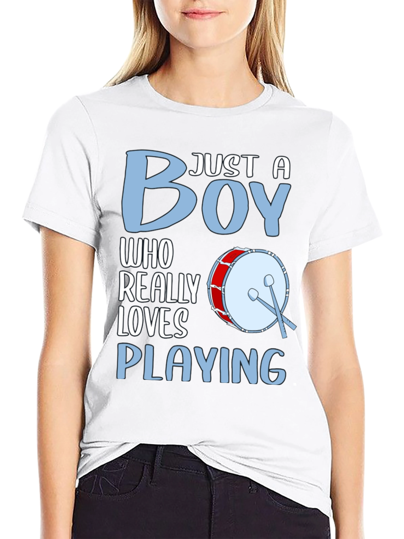 Boy Drummer Graphic T-Shirt
