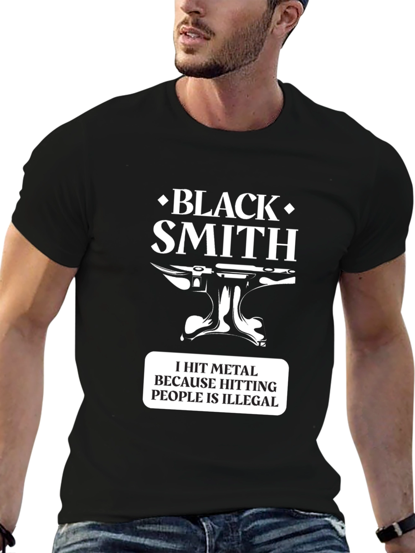 Blacksmith T-Shirt - Hit Metal Funny Tee