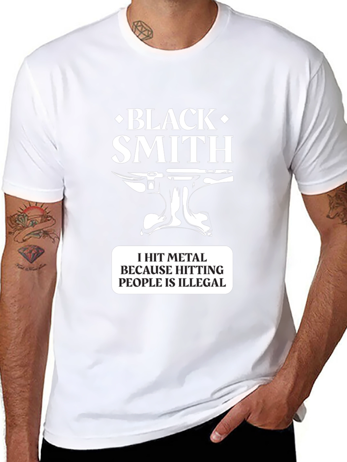 Blacksmith T-Shirt - Hit Metal Funny Tee