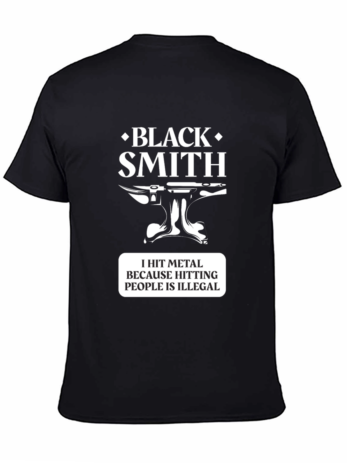 Blacksmith T-Shirt - Hit Metal Funny Tee