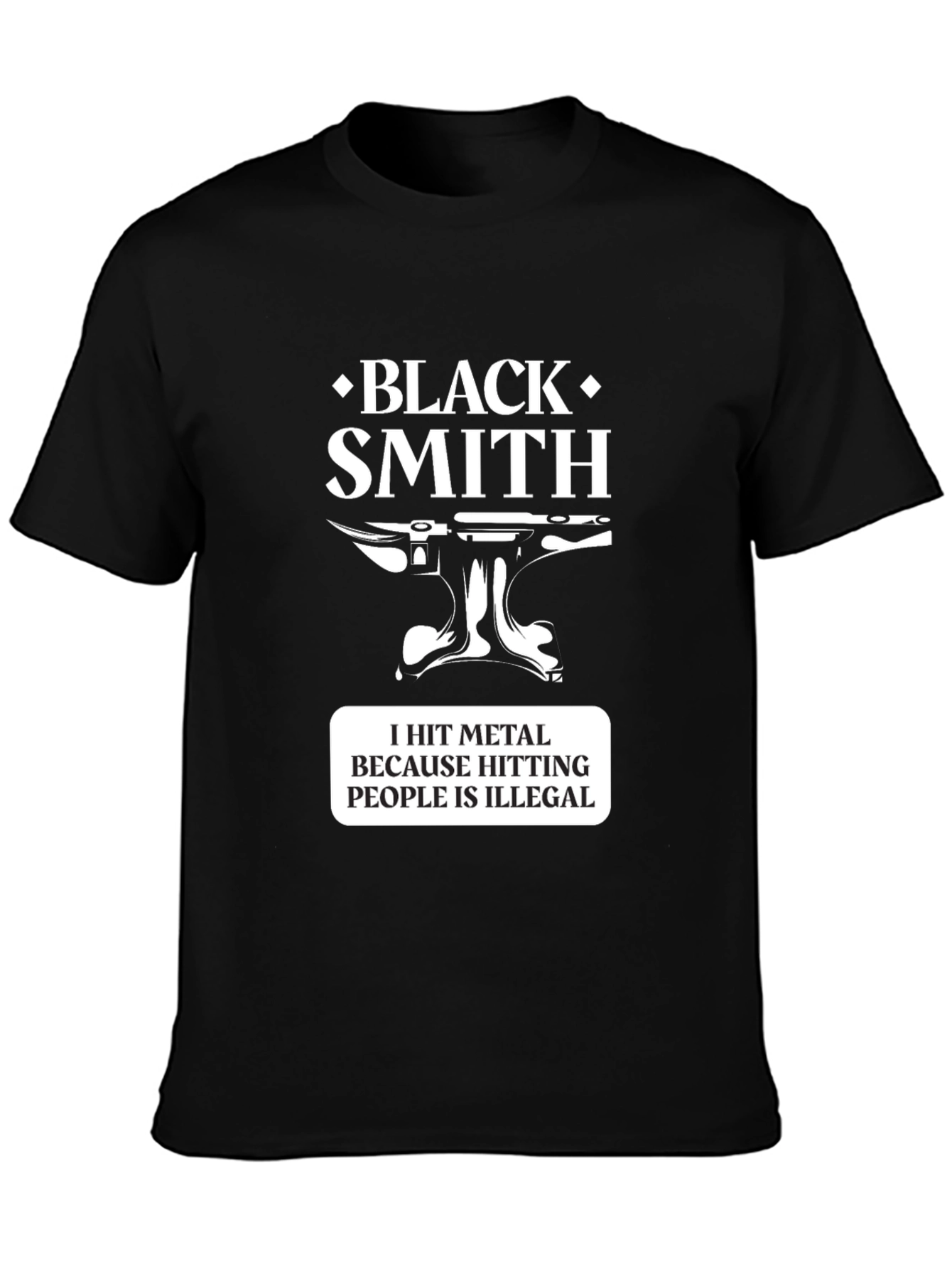 Blacksmith T-Shirt - Hit Metal Funny Tee