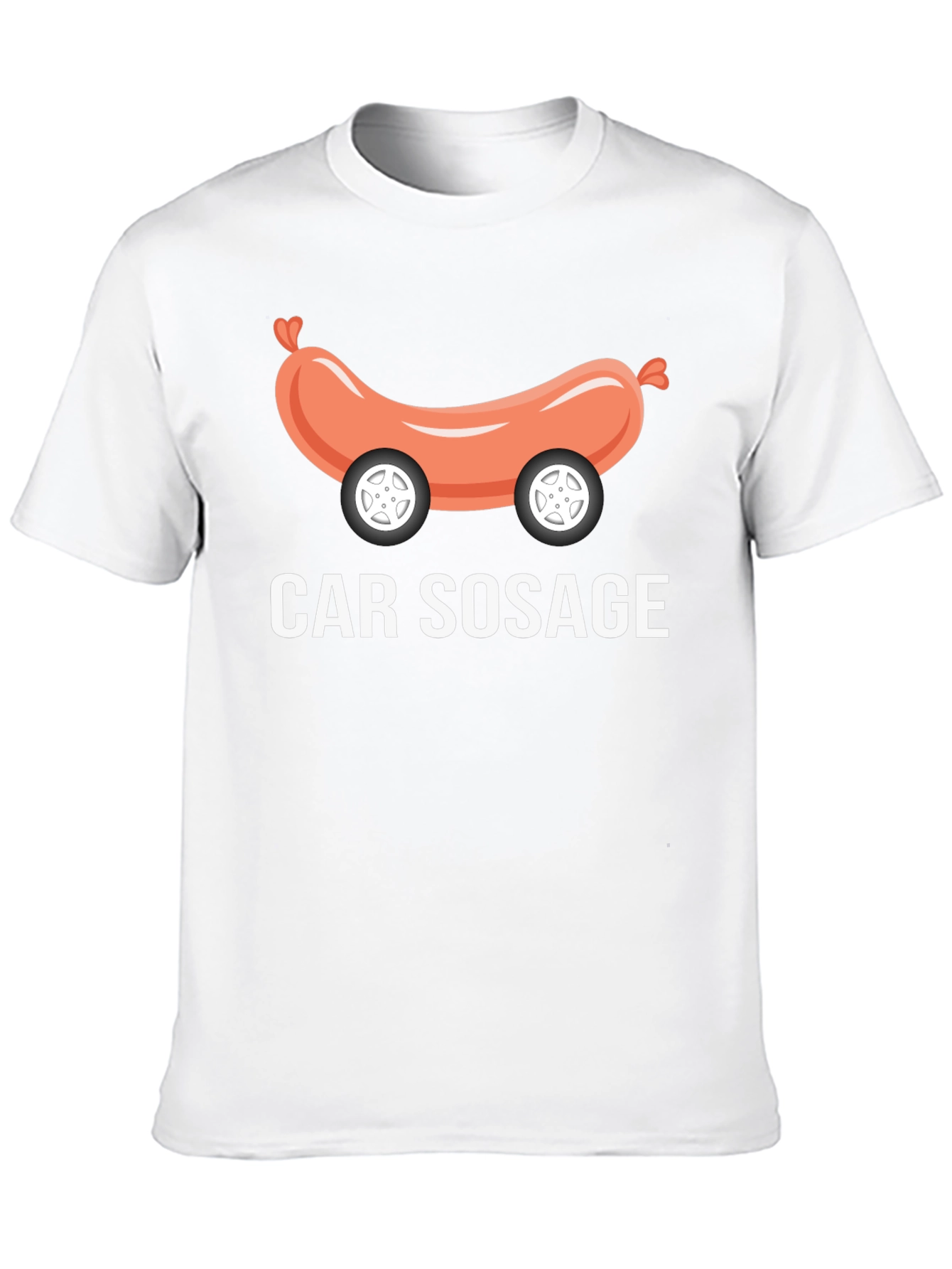 Car Sosage Graphic Tee - Funny Foodie T-Shirt