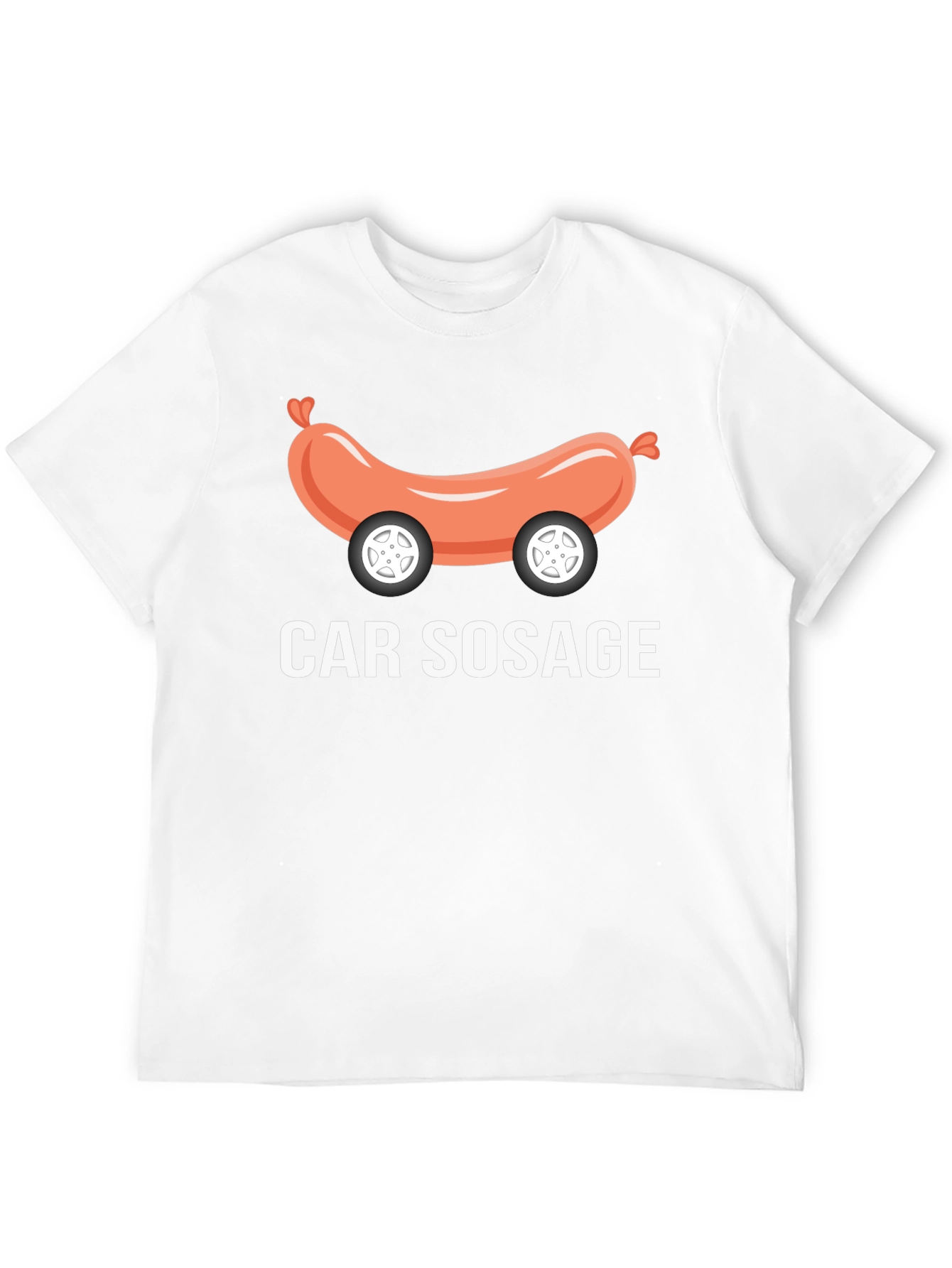 Car Sosage Graphic Tee - Funny Foodie T-Shirt