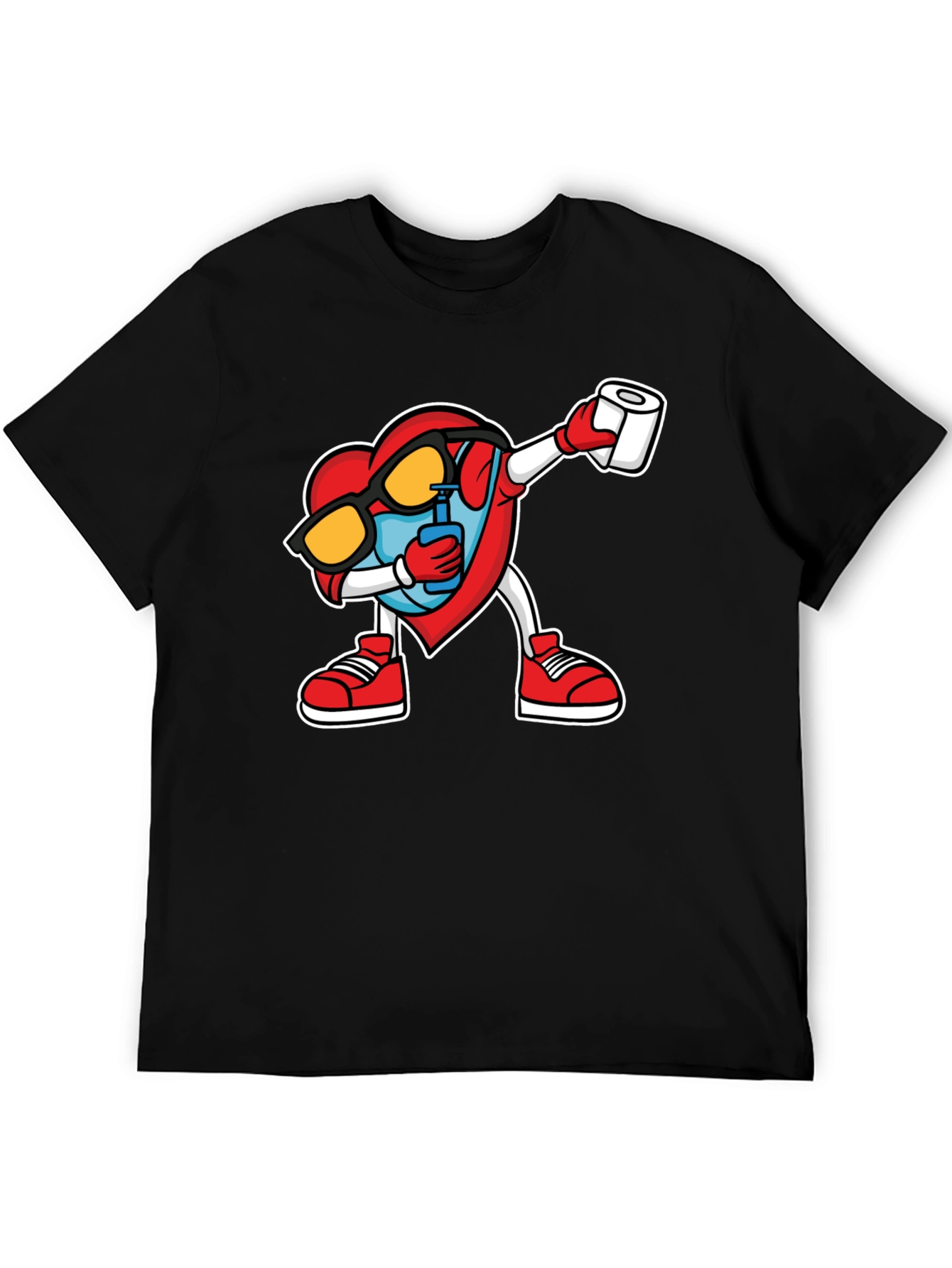 Heart Dabbing T-Shirt - Novelty Graphic Tee