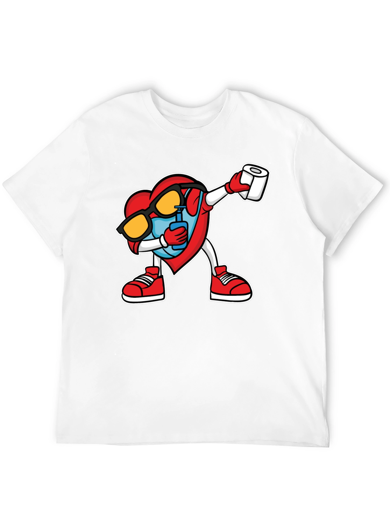 Heart Dabbing T-Shirt - Novelty Graphic Tee