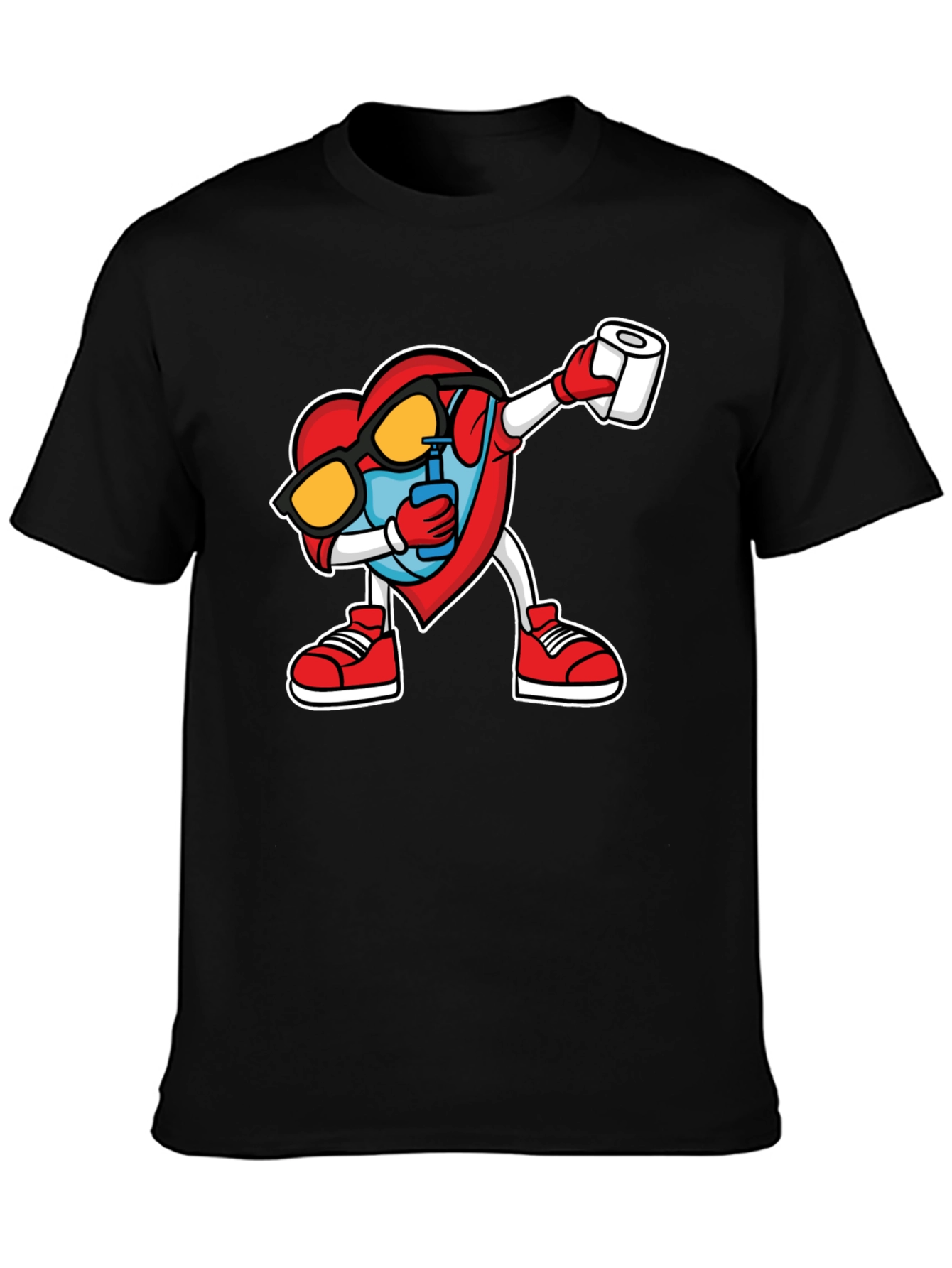 Heart Dabbing T-Shirt - Novelty Graphic Tee