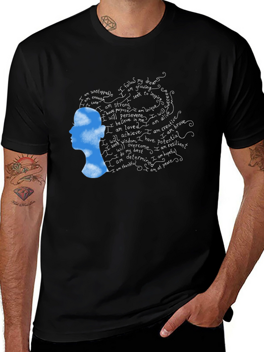 Inspirational Cloud Woman Graphic T-Shirt