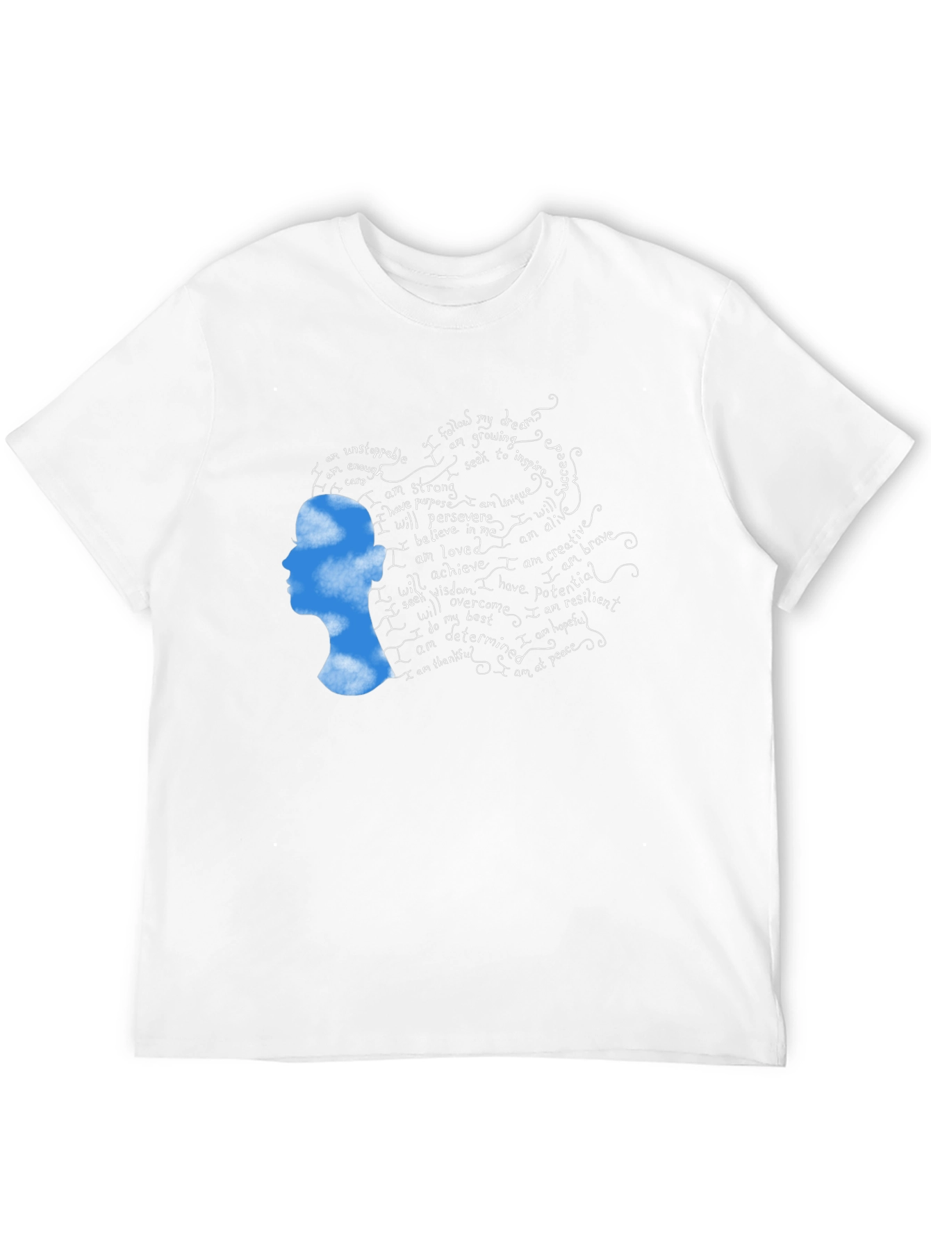Inspirational Cloud Woman Graphic T-Shirt