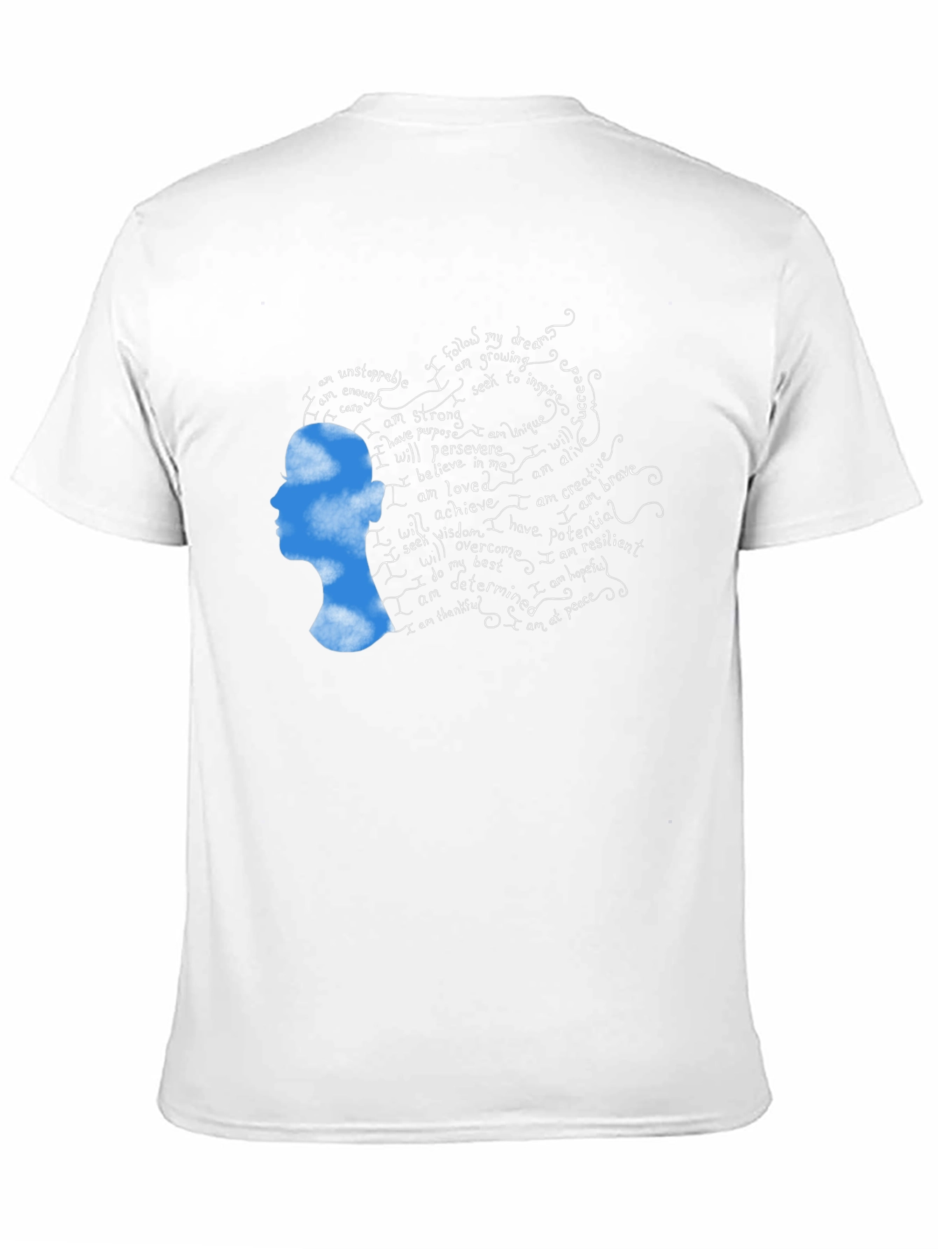 Inspirational Cloud Woman Graphic T-Shirt