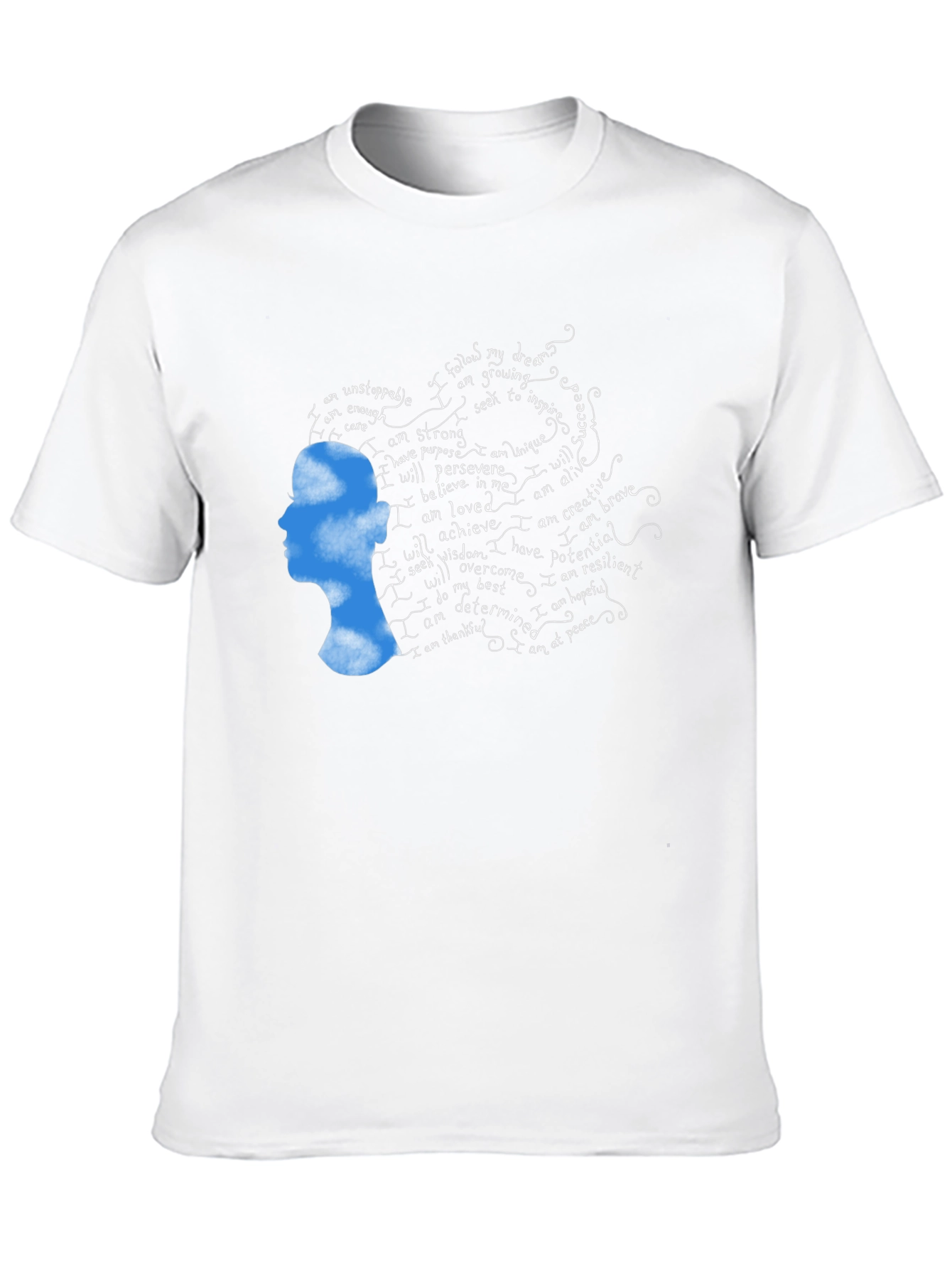 Inspirational Cloud Woman Graphic T-Shirt