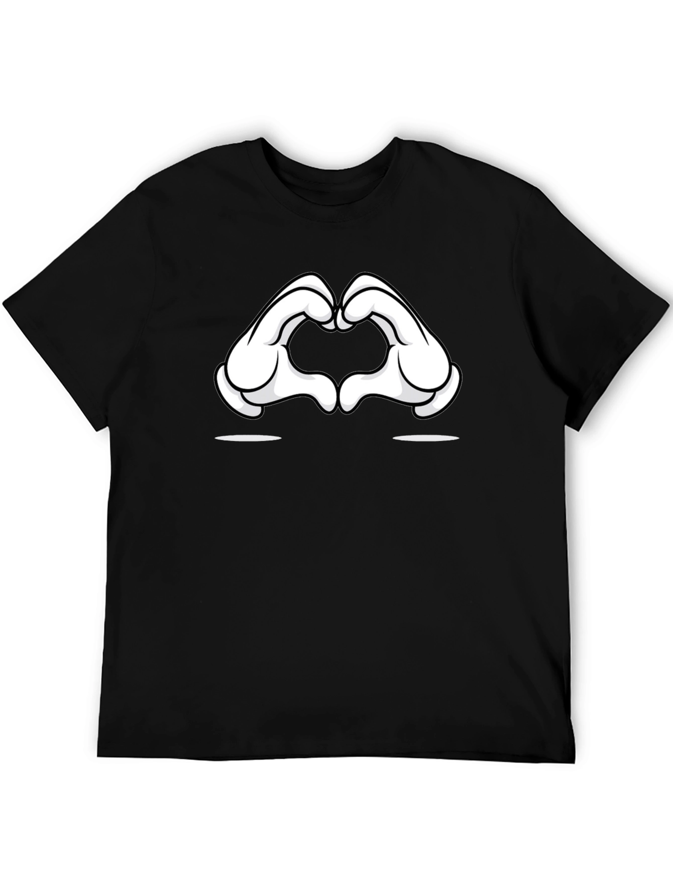 Cartoon Hands Heart Gesture T-Shirt