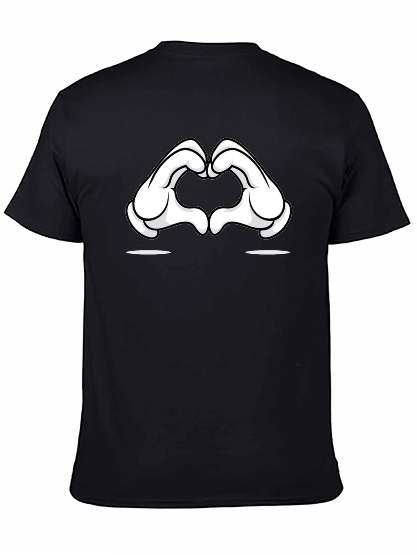 Cartoon Hands Heart Gesture T-Shirt