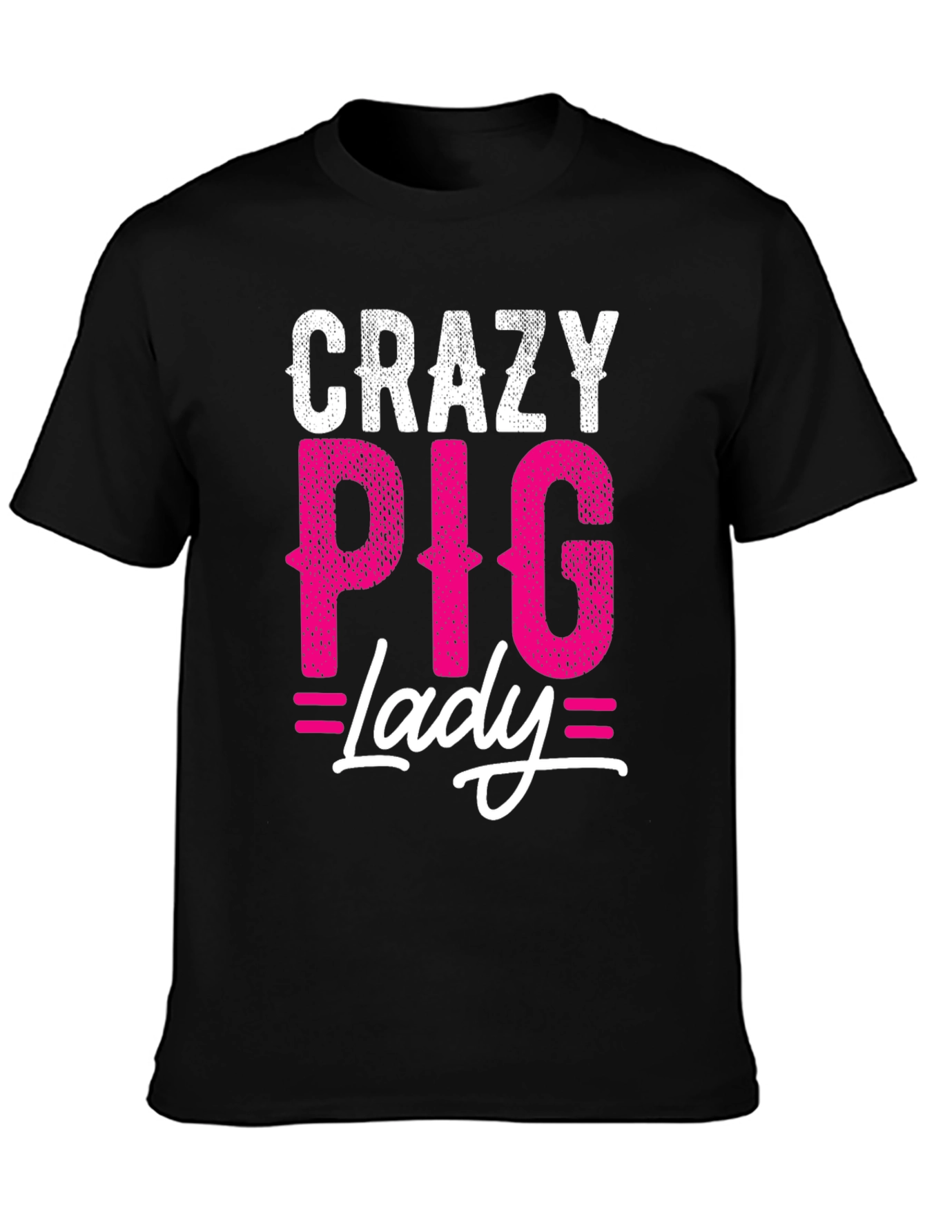 Crazy Pig Lady Graphic Tee