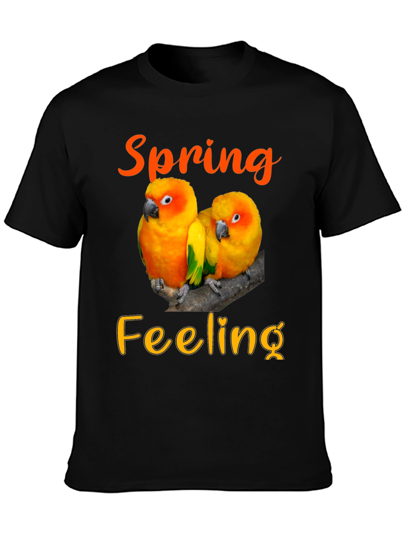 Spring Feeling T-Shirt - Parrot Design