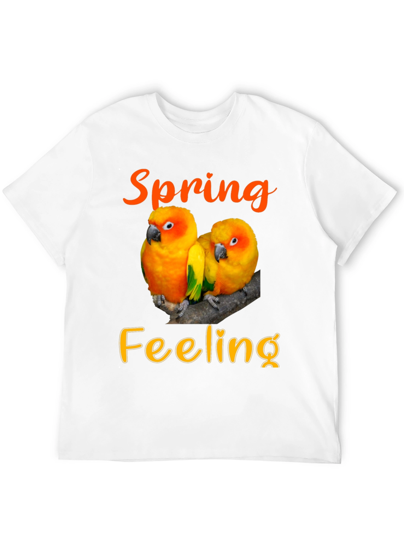 Spring Feeling T-Shirt - Parrot Design