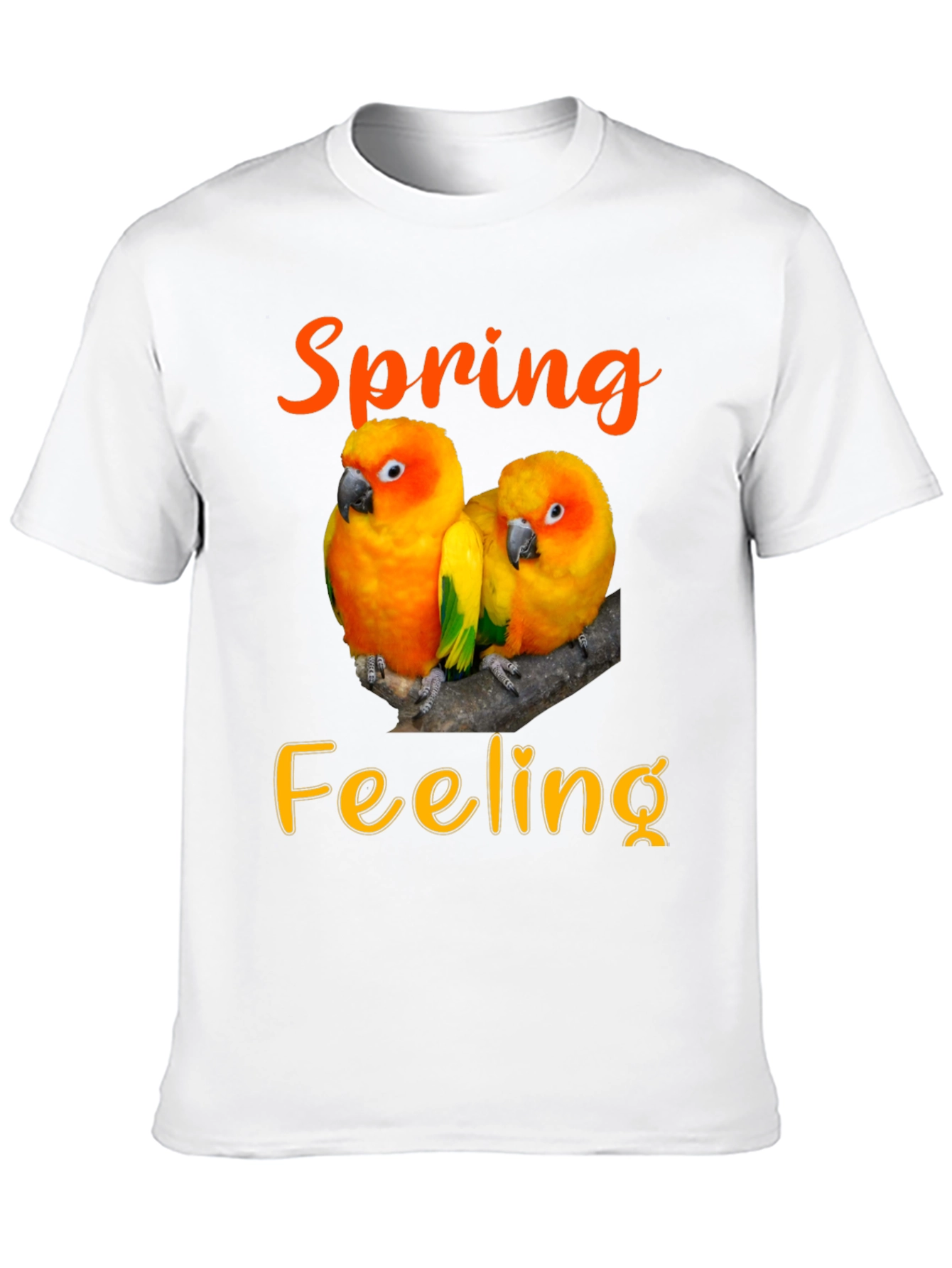 Spring Feeling T-Shirt - Parrot Design