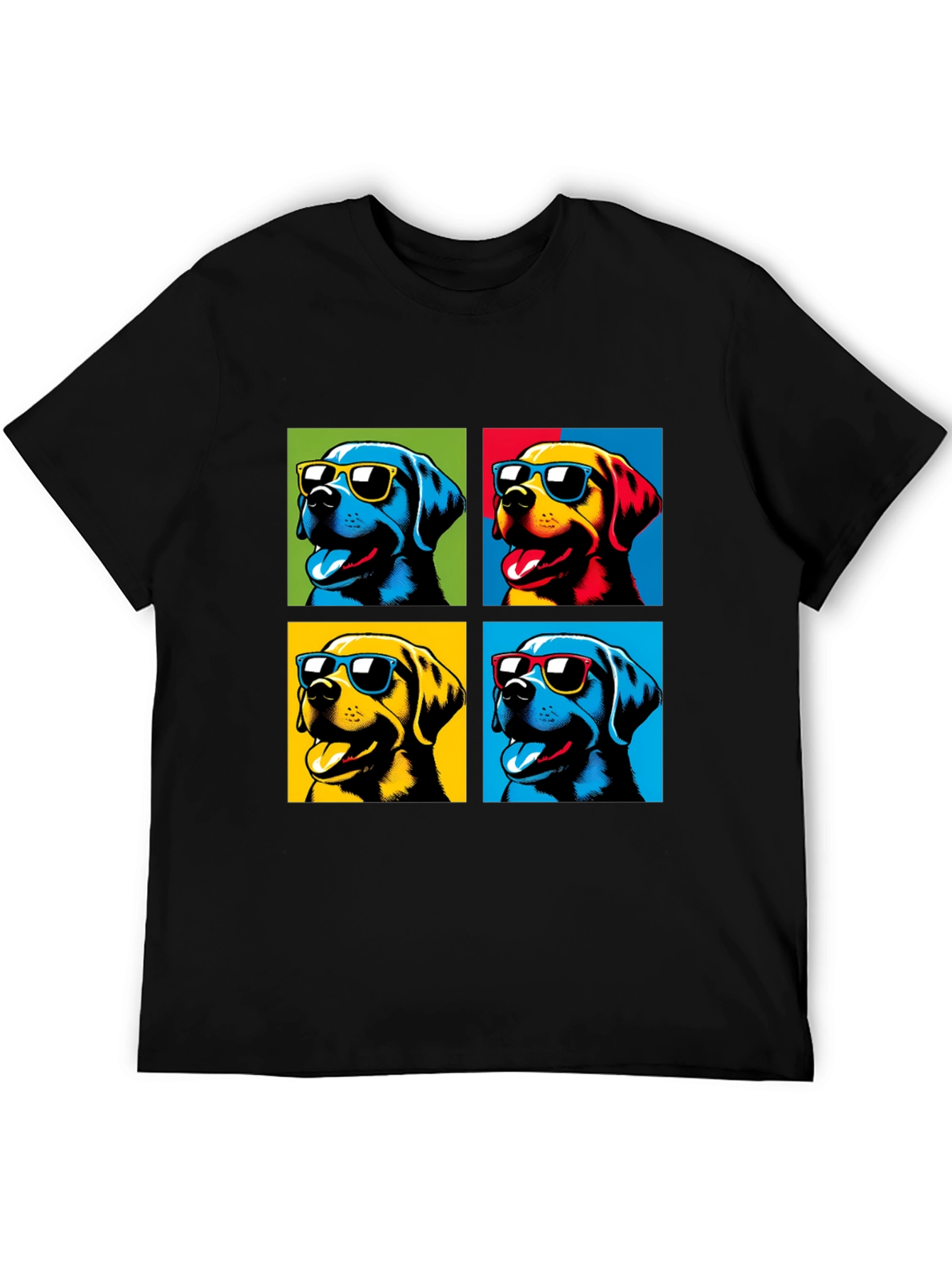 Pop Art Dogs T-Shirt - Stylish Pet Lover Apparel