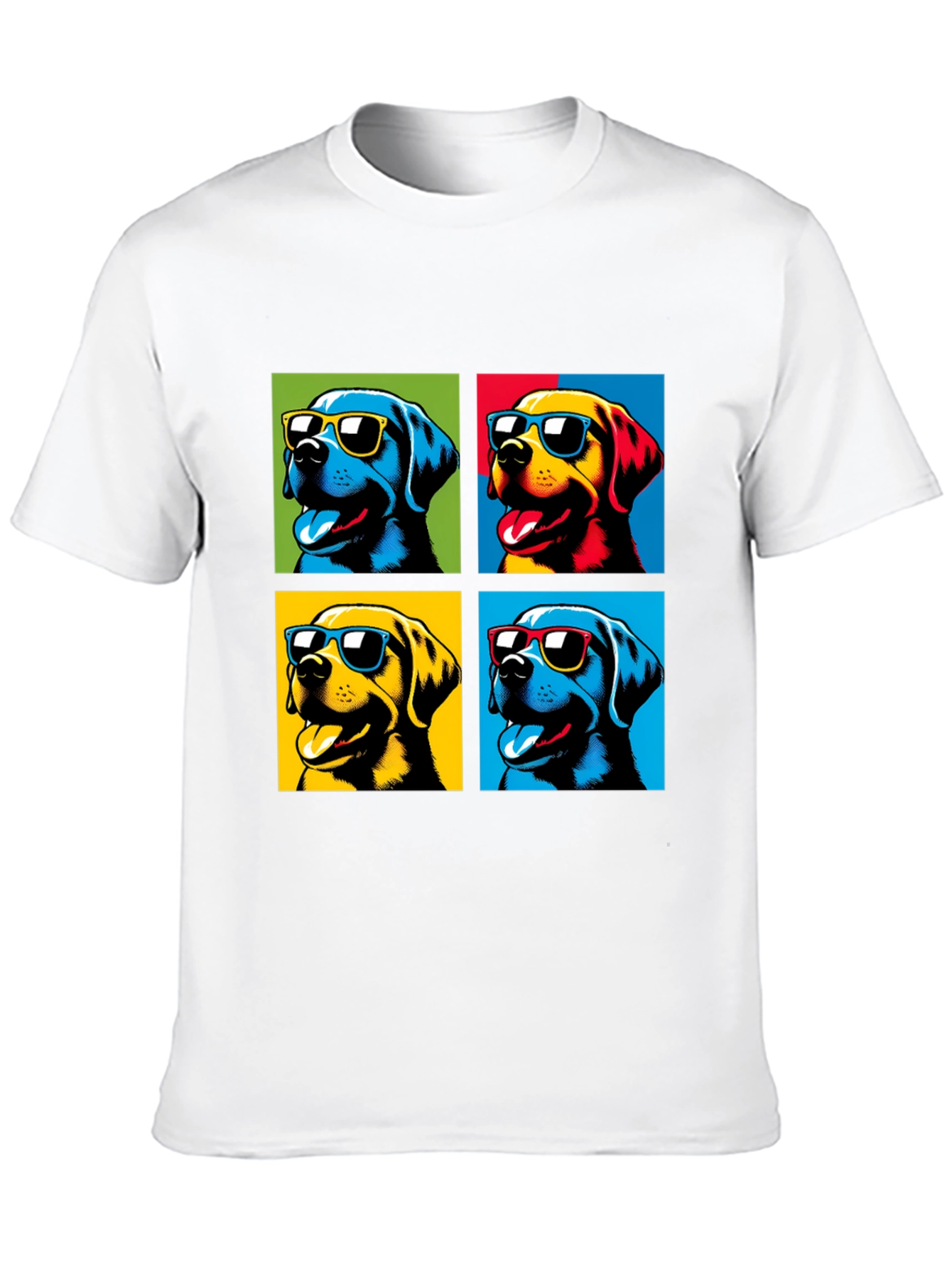Pop Art Dogs T-Shirt - Stylish Pet Lover Apparel