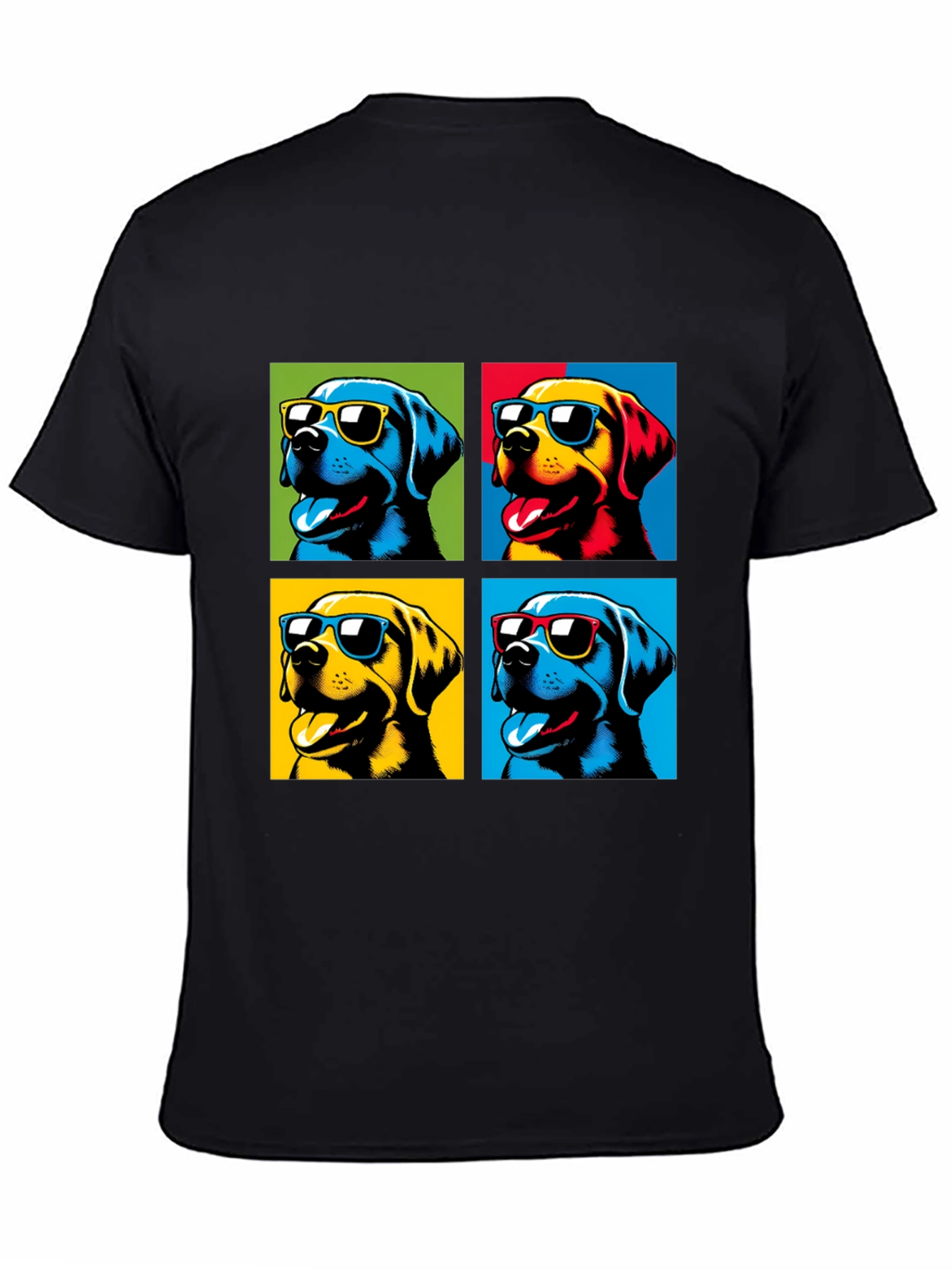 Pop Art Dogs T-Shirt - Stylish Pet Lover Apparel
