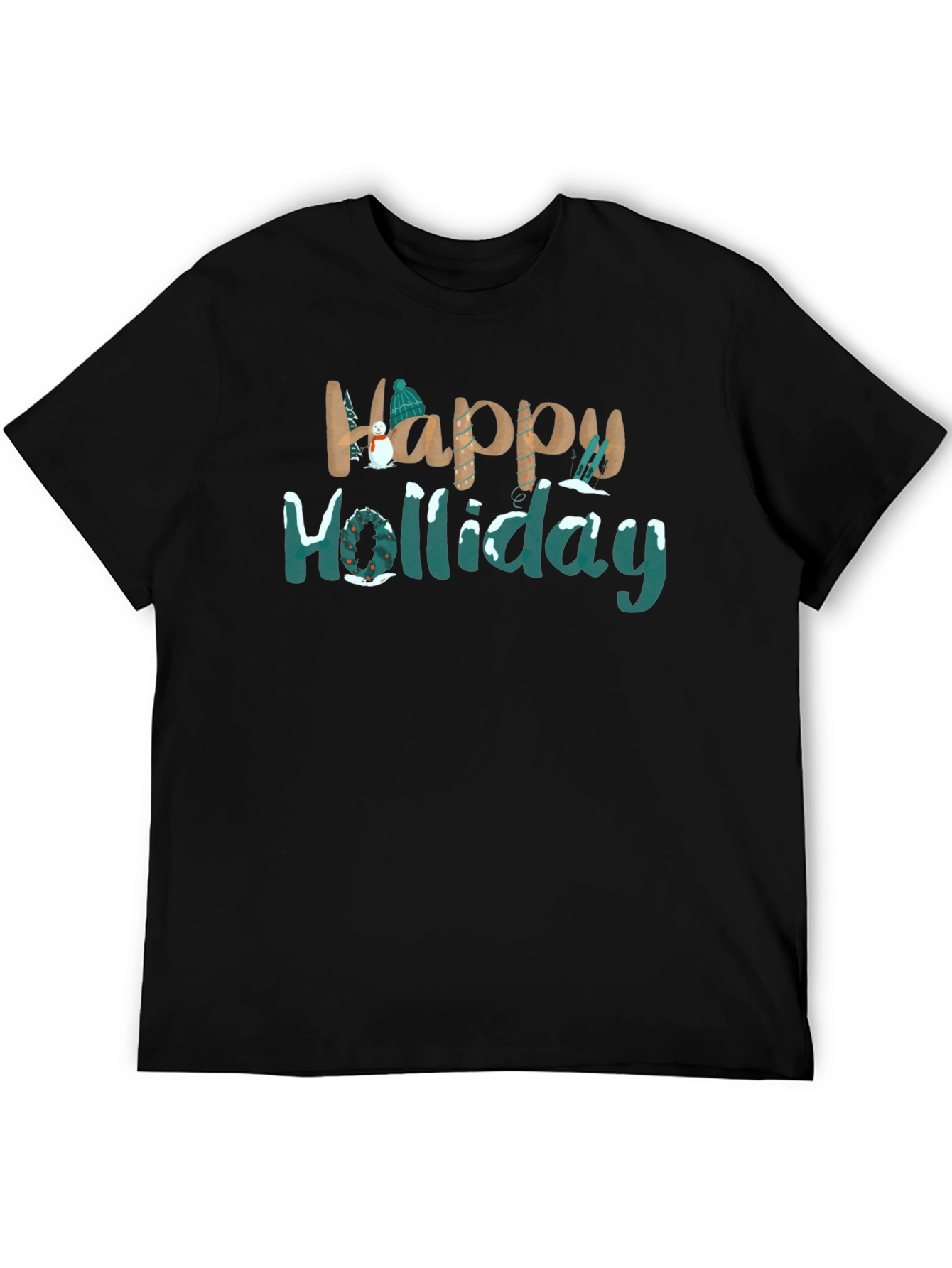 Happy Holiday Graphic Tee - Festive Season Shirt