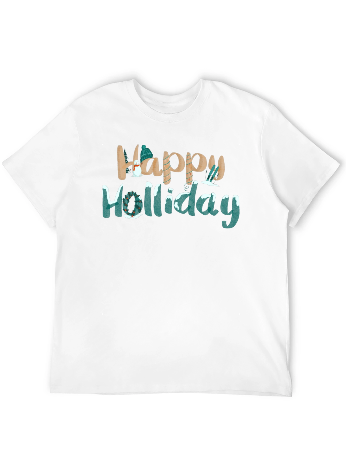 Happy Holiday Graphic Tee - Festive Season Shirt