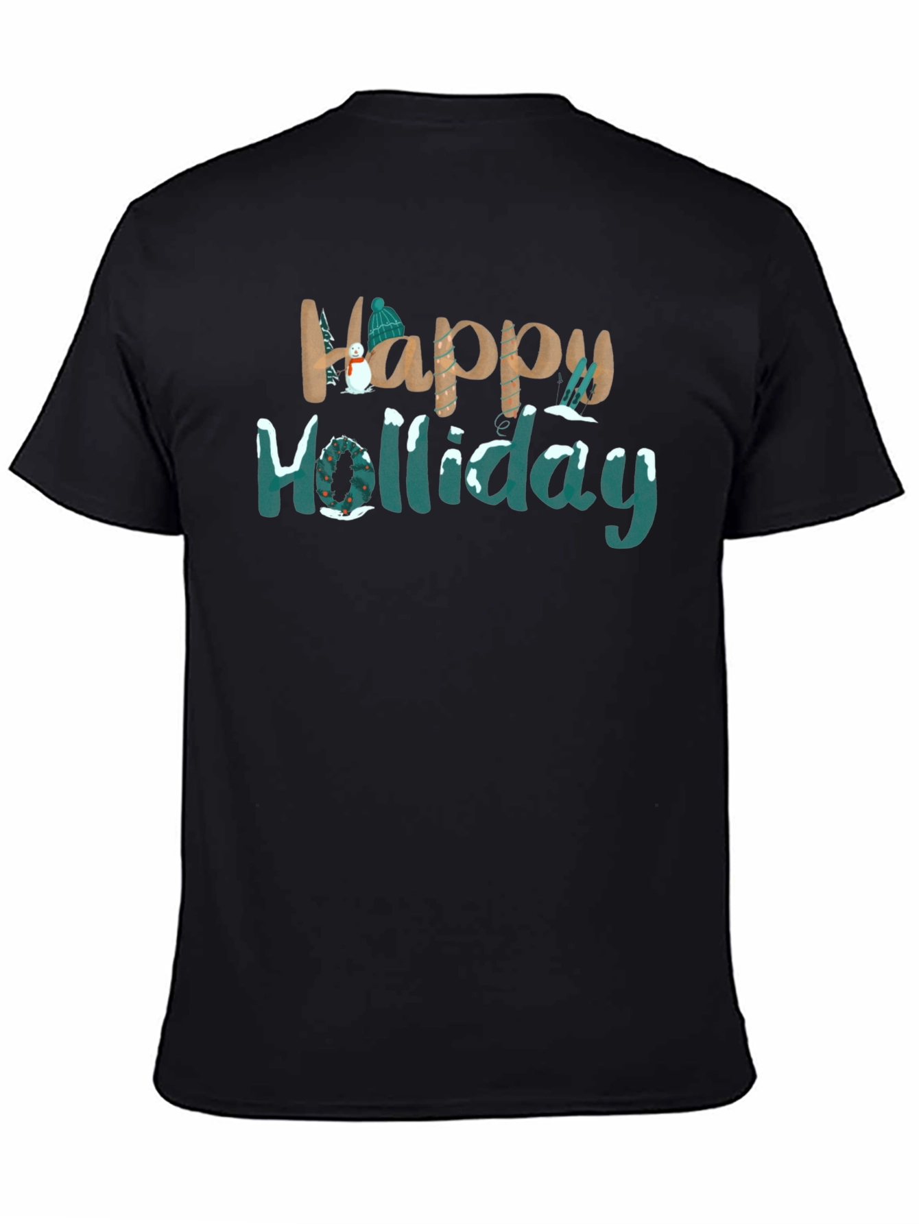 Happy Holiday Graphic Tee - Festive Season Shirt