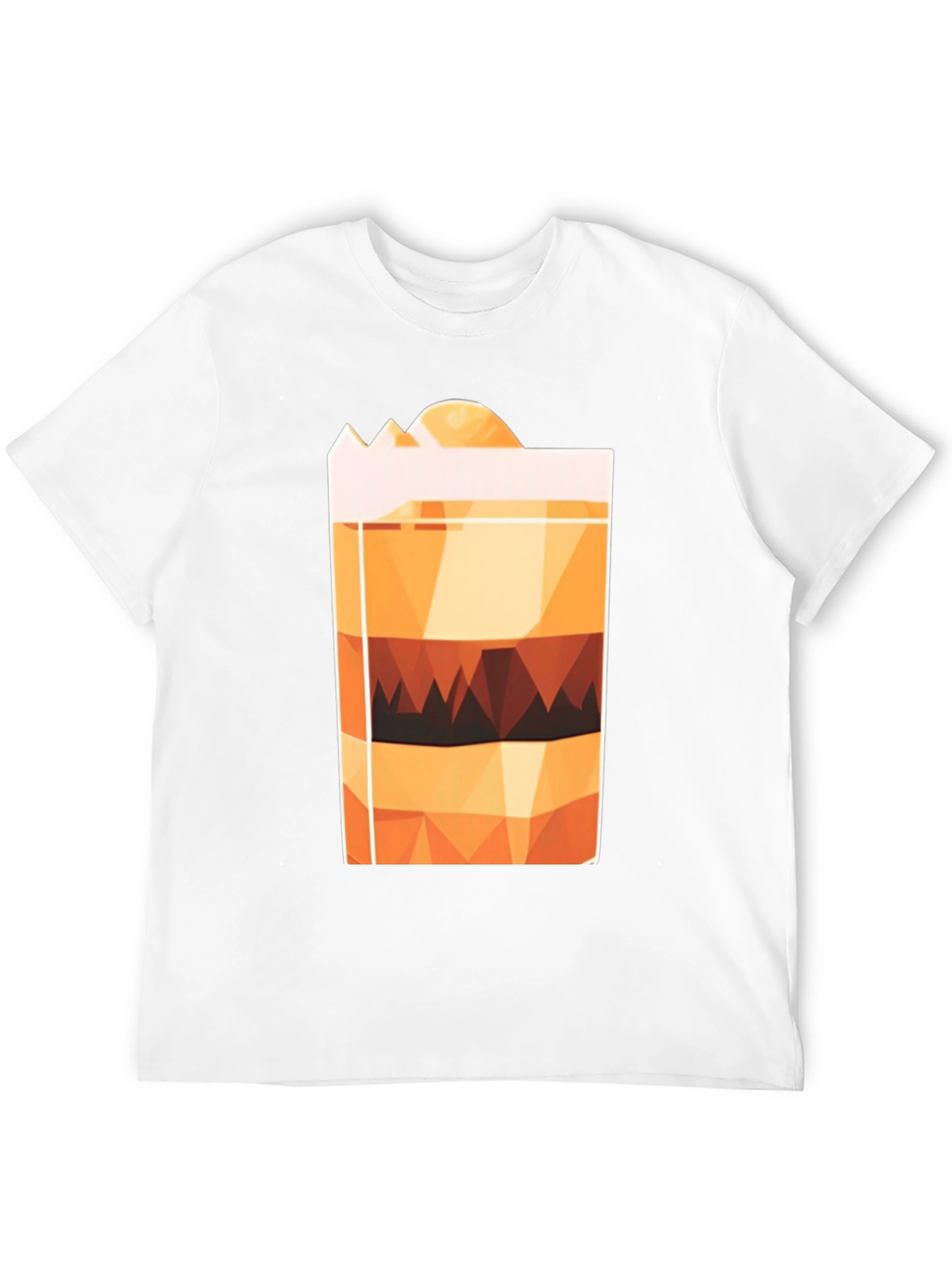 Geometric Layered Drink Graphic Tee