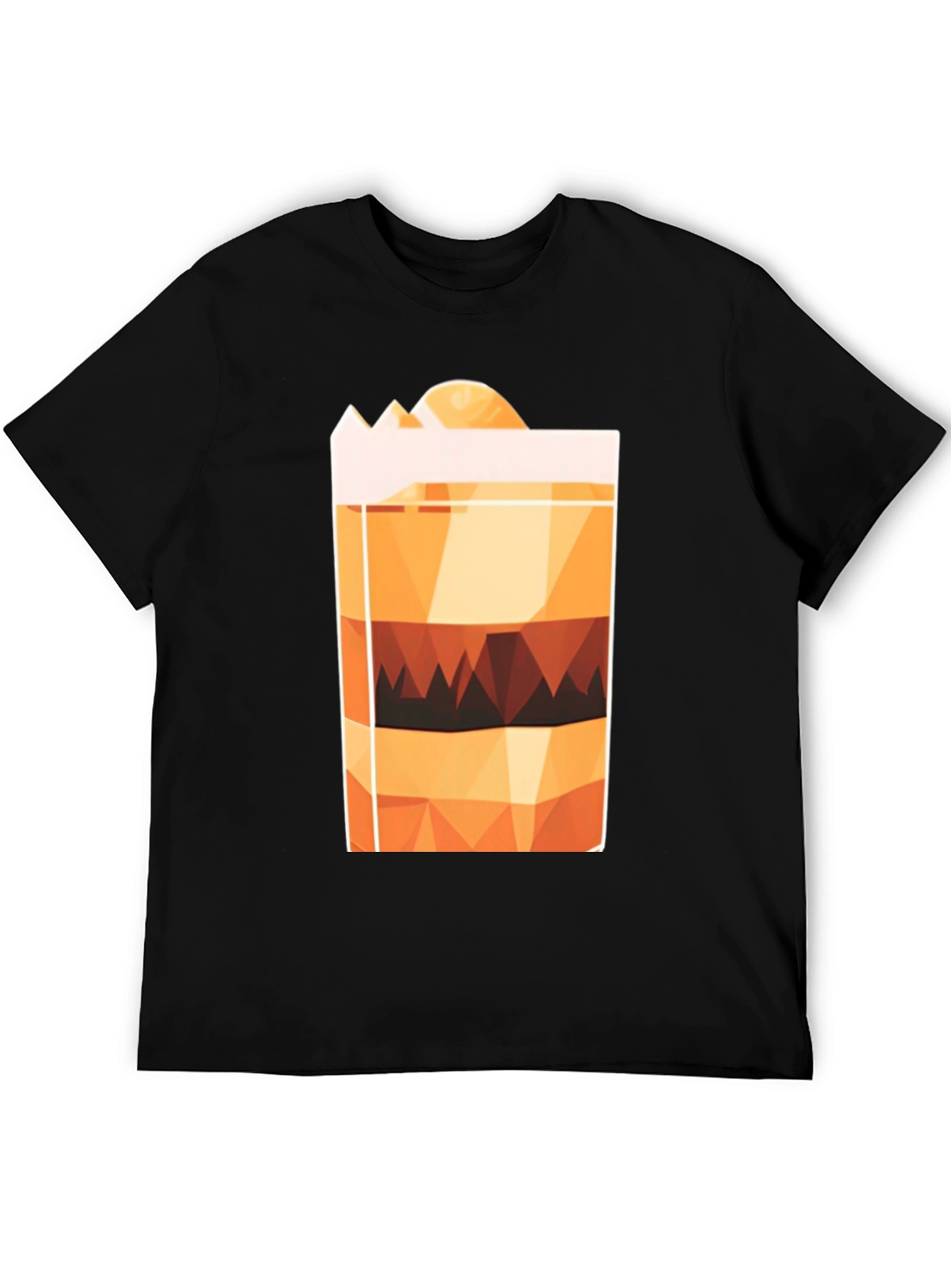 Geometric Layered Drink Graphic Tee