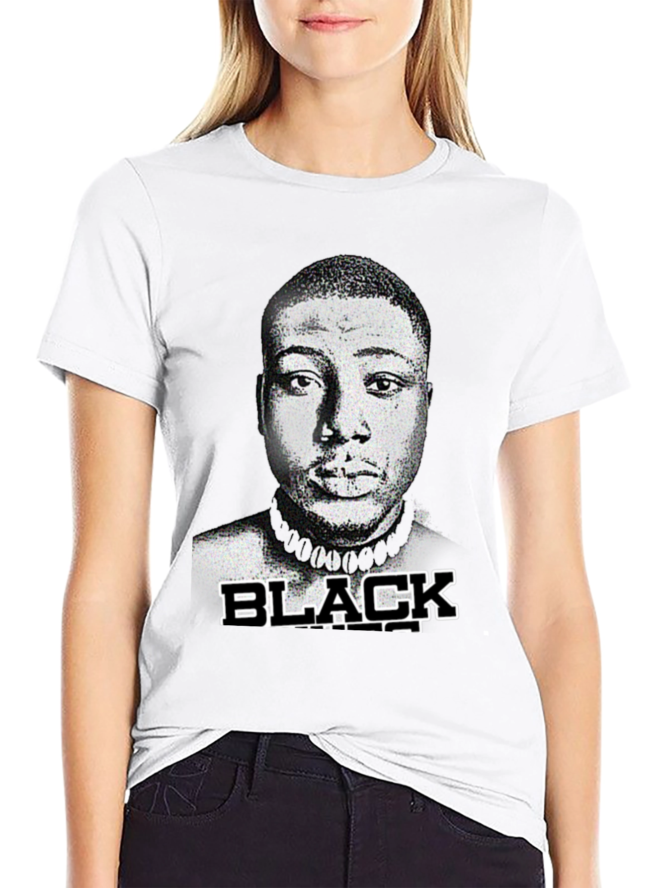 Black Graphic Print T-Shirt