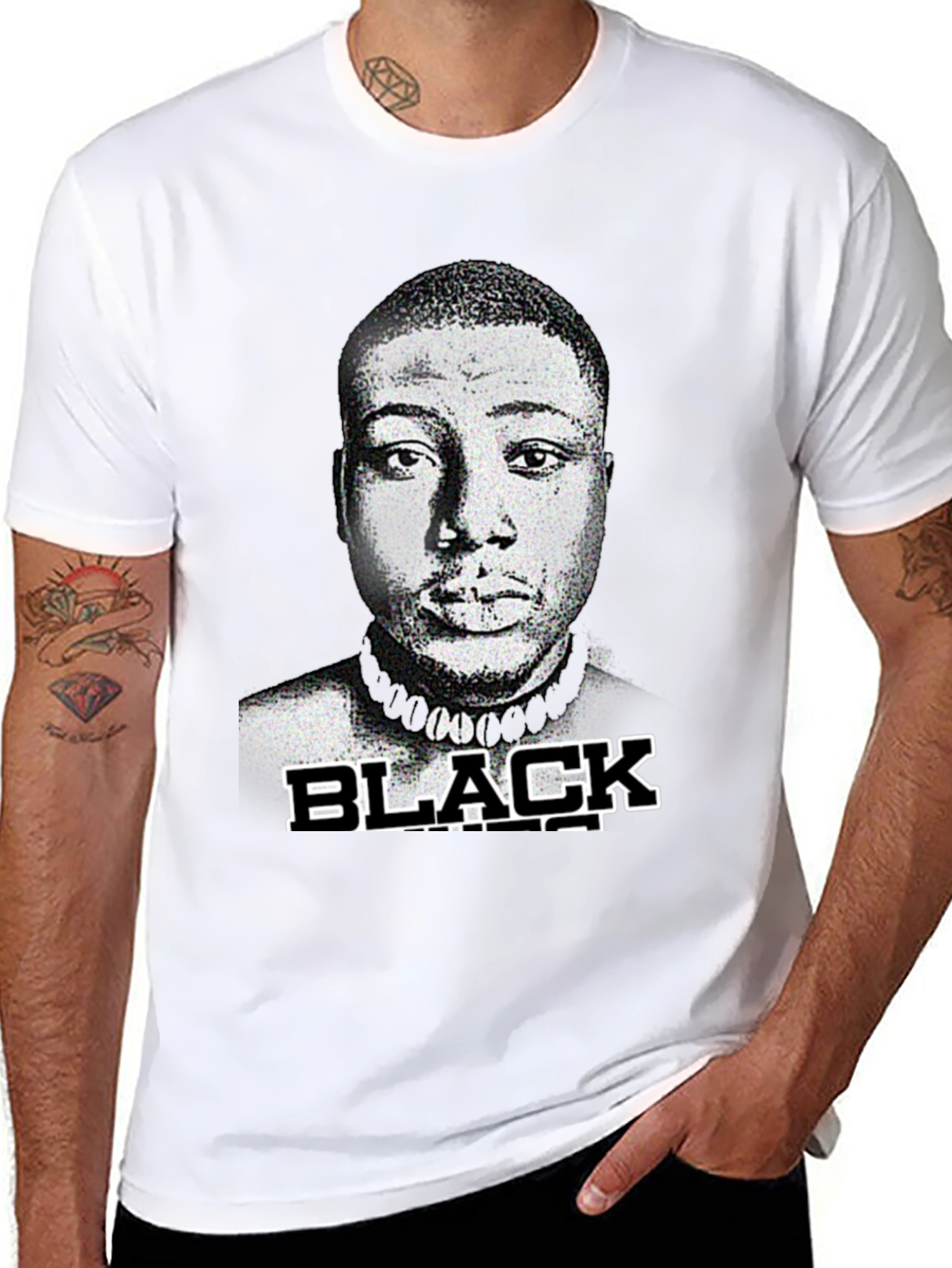 Black Graphic Print T-Shirt