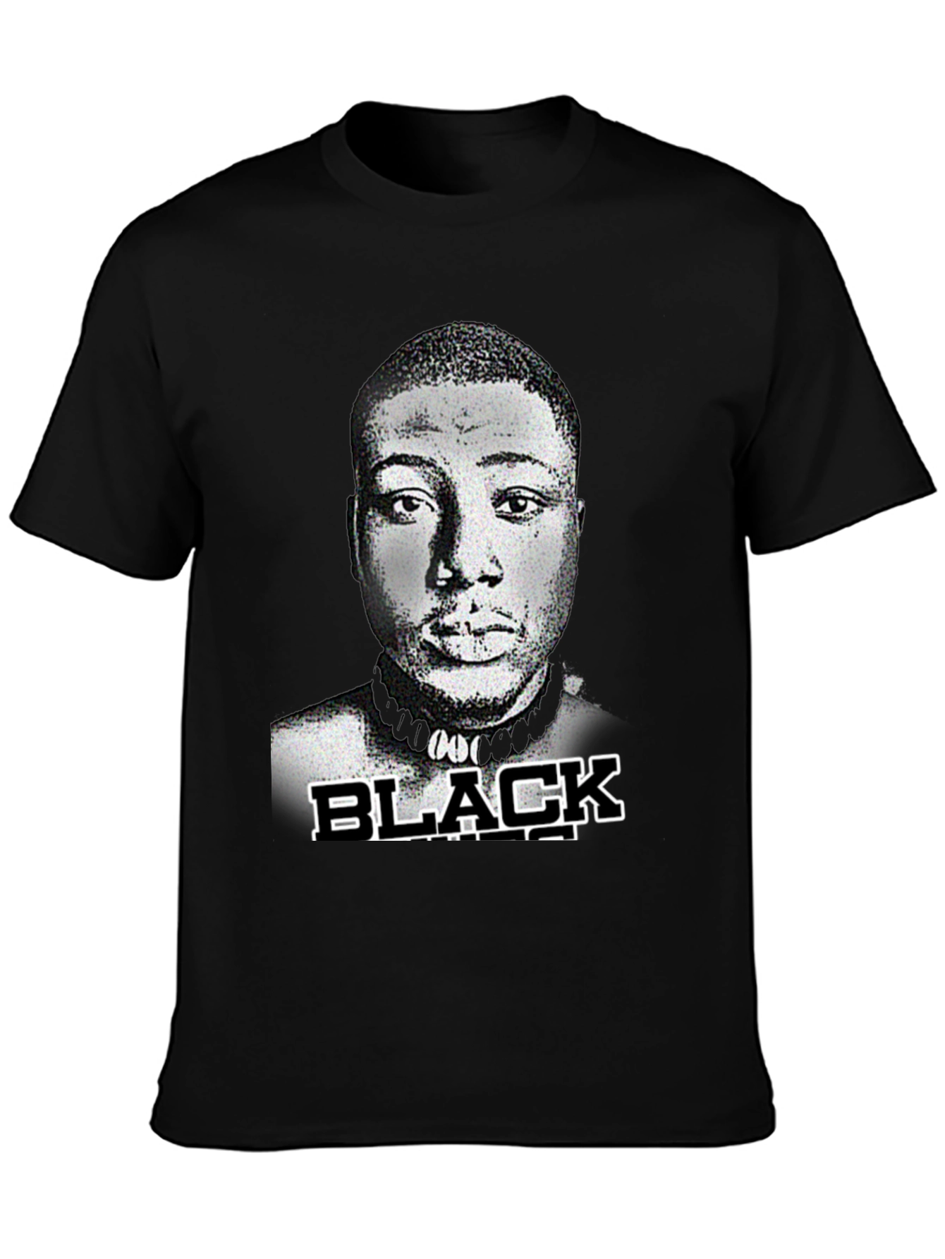Black Graphic Print T-Shirt