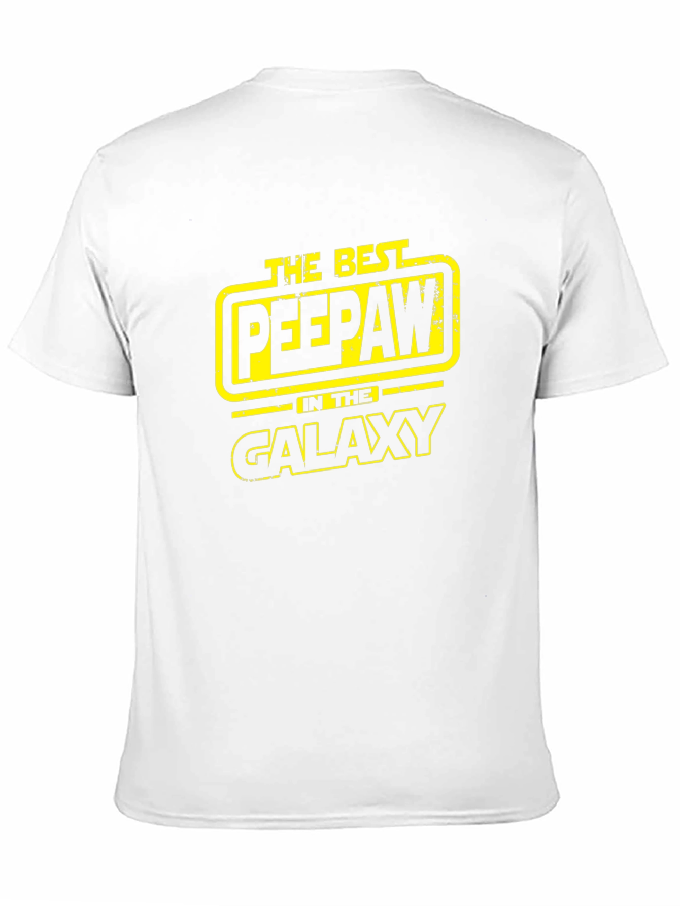 Best Peepaw in the Galaxy Black T-Shirt