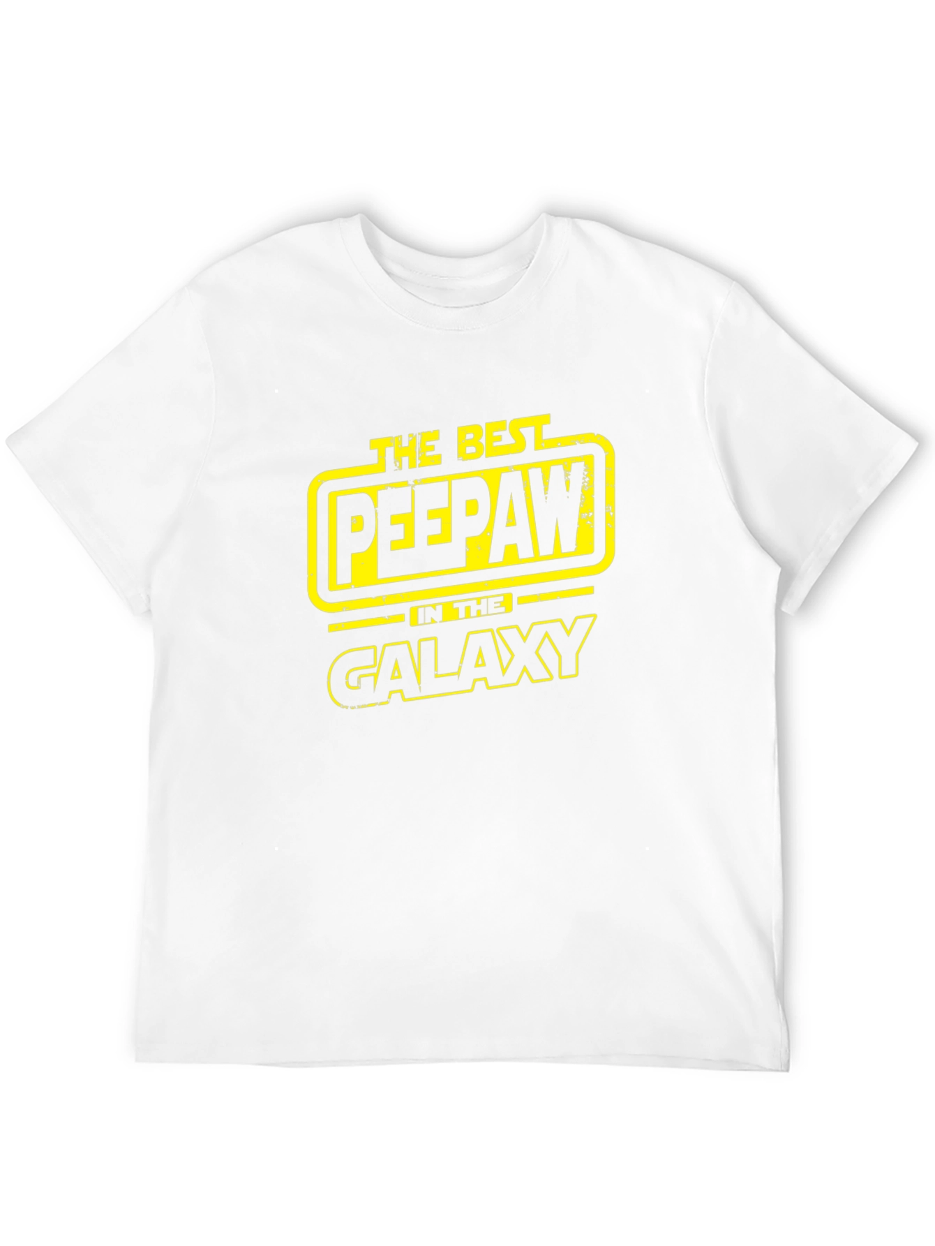 Best Peepaw in the Galaxy Black T-Shirt
