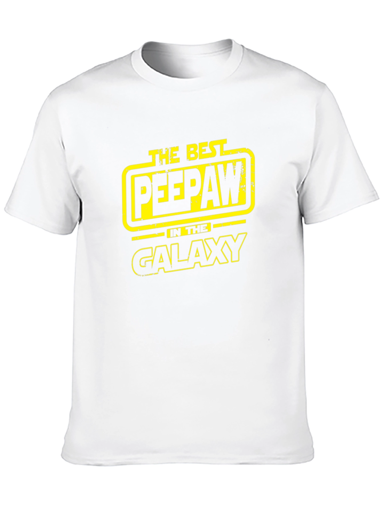 Best Peepaw in the Galaxy Black T-Shirt