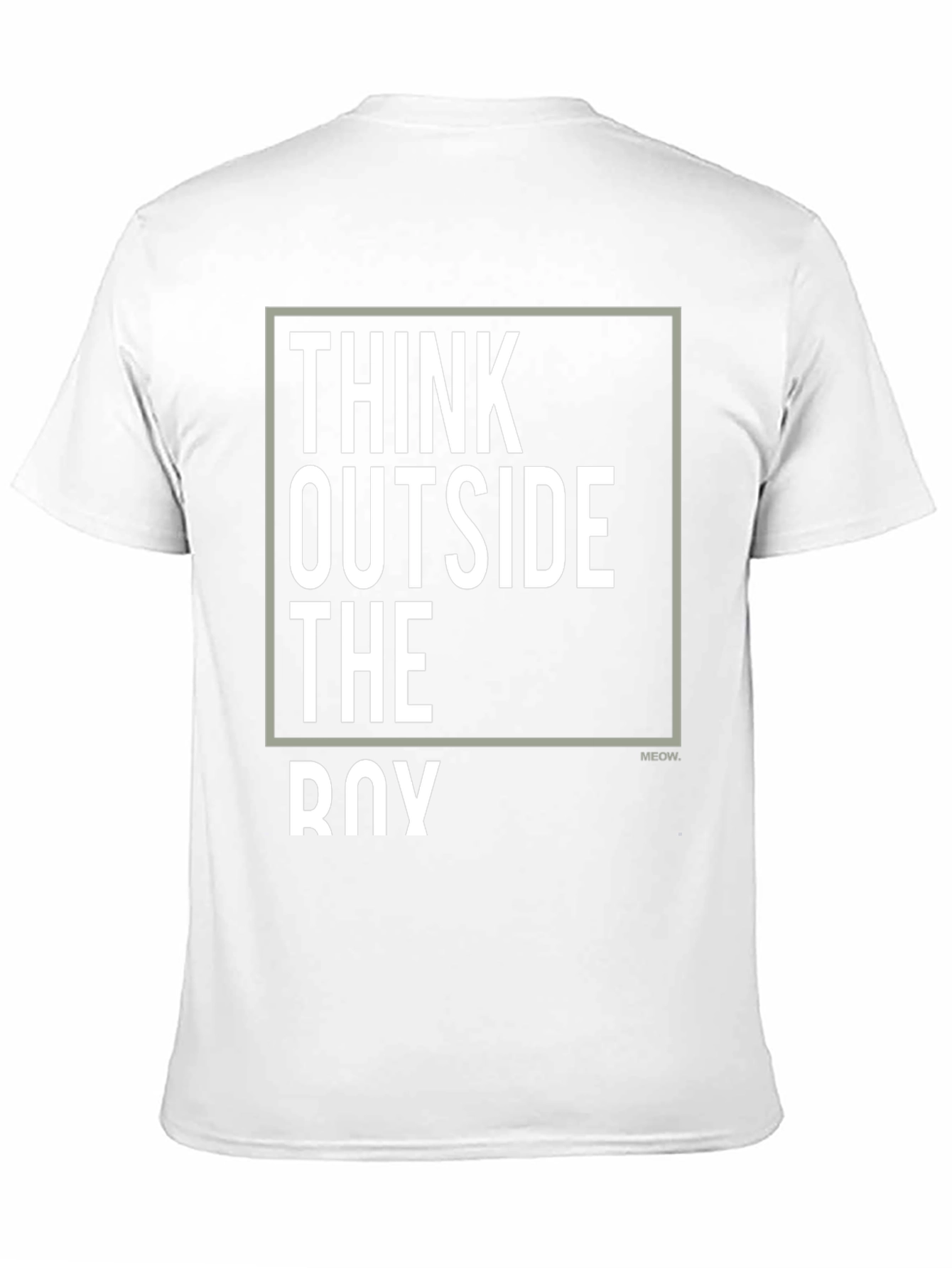 Think Outside the Box Graphic T-Shirt - Black