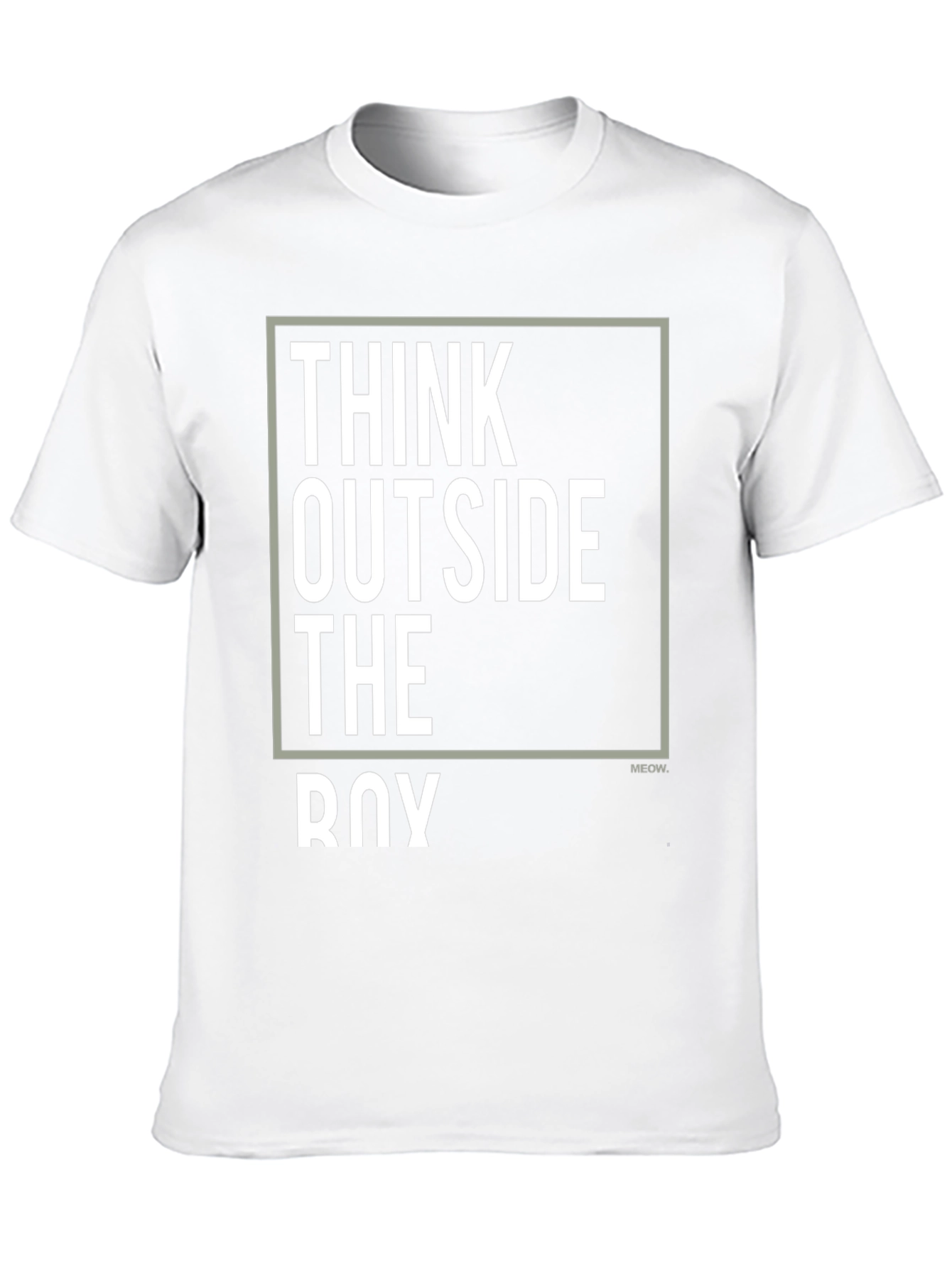 Think Outside the Box Graphic T-Shirt - Black