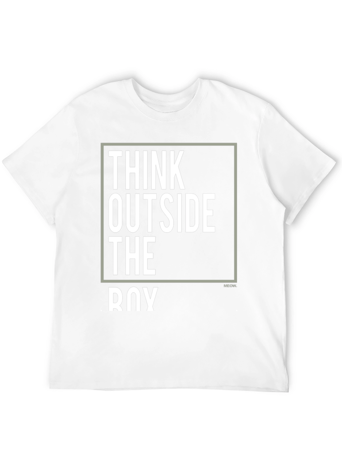 Think Outside the Box Graphic T-Shirt - Black