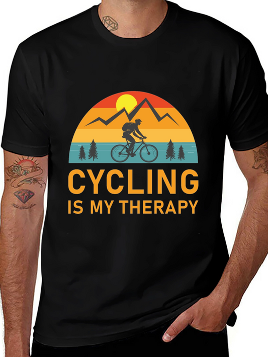 Cycling Is My Therapy T-Shirt for Cyclists