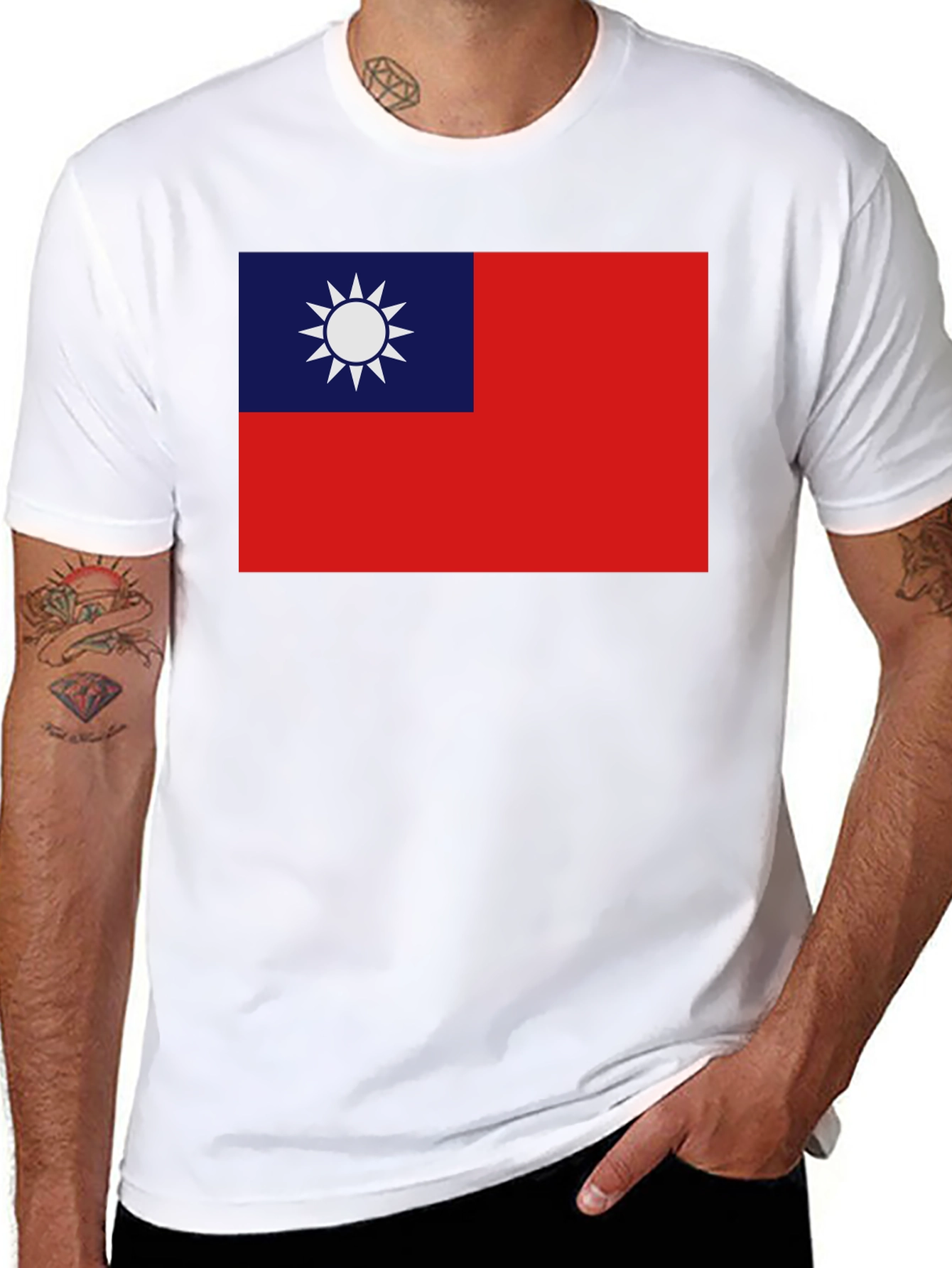 Taiwan Flag T-Shirt - Patriotic Pride Tee