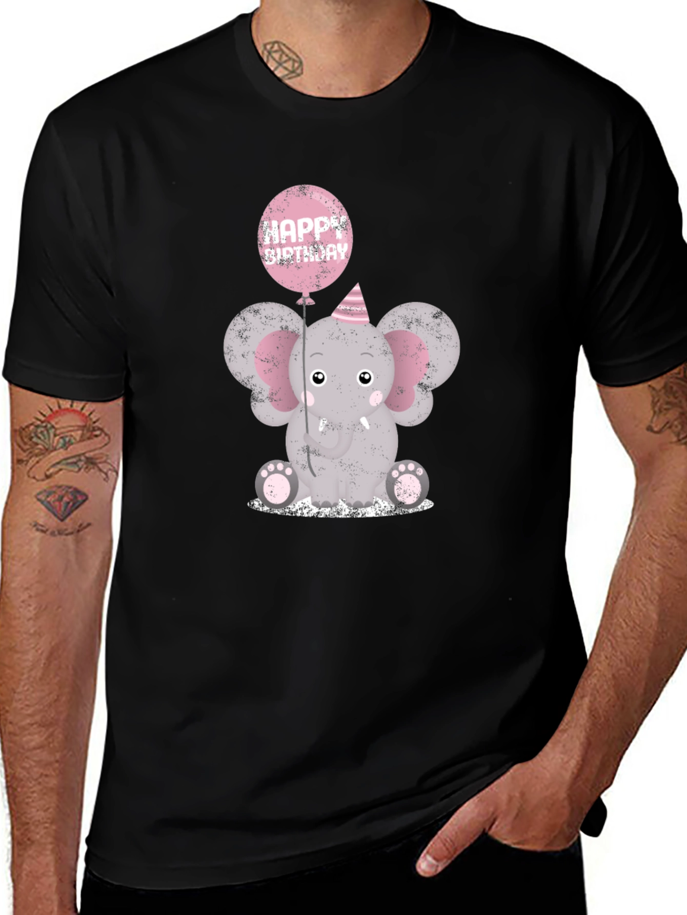 Elephant Happy Birthday T-Shirt