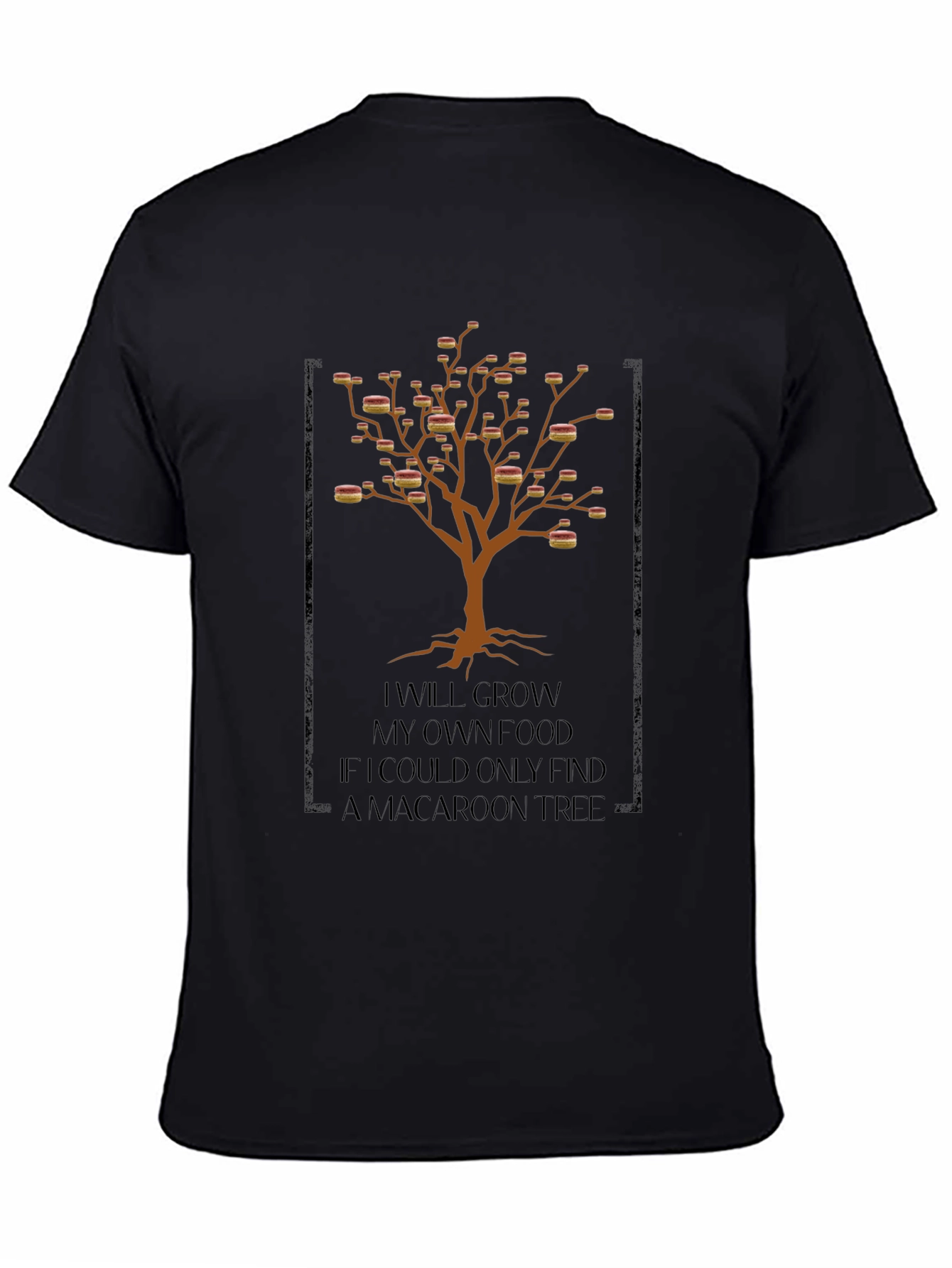 Macaroon Tree Graphic Tee - Foodie Humor