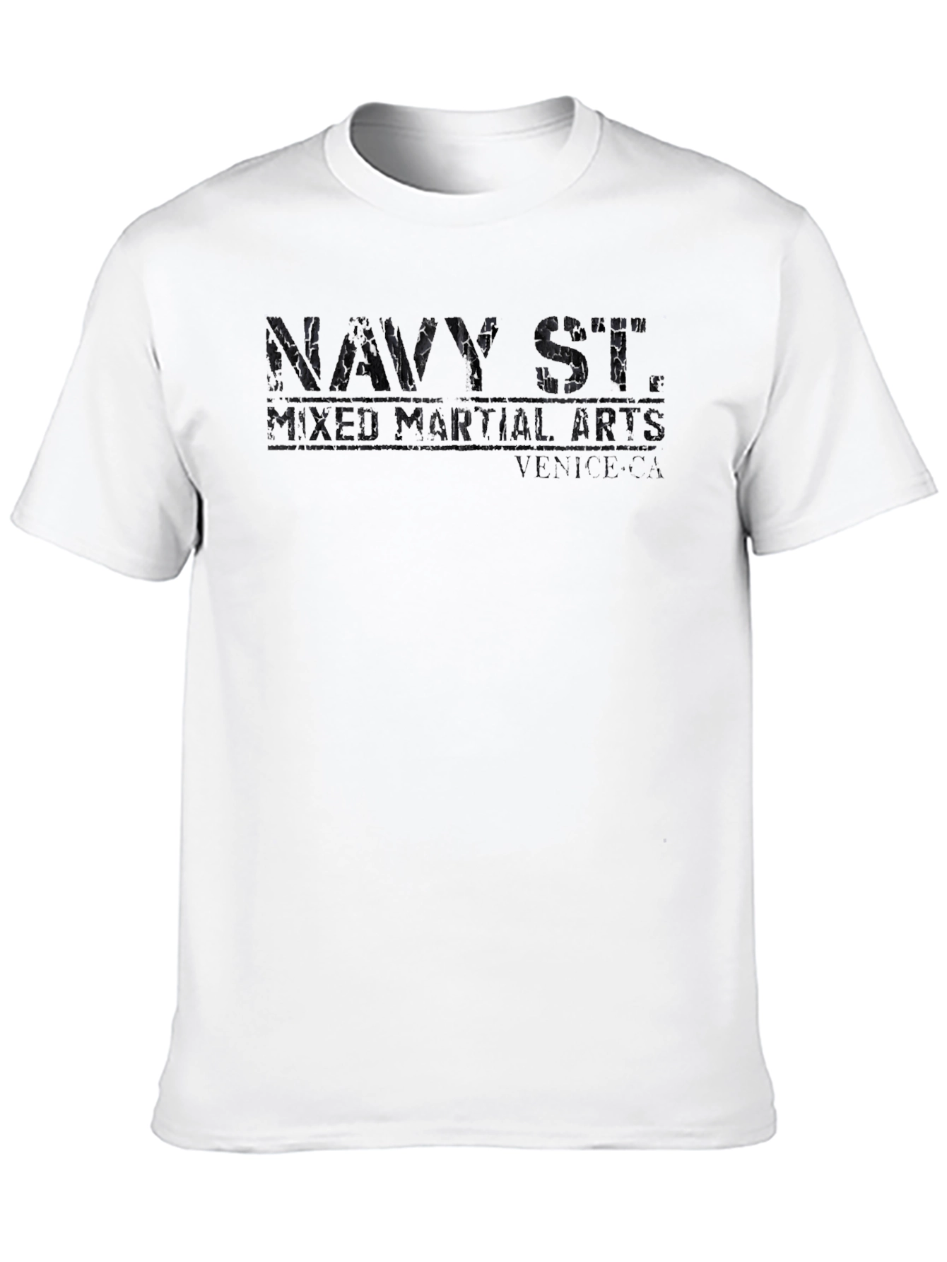Mens Black Navy St. Martial Arts Graphic Tee